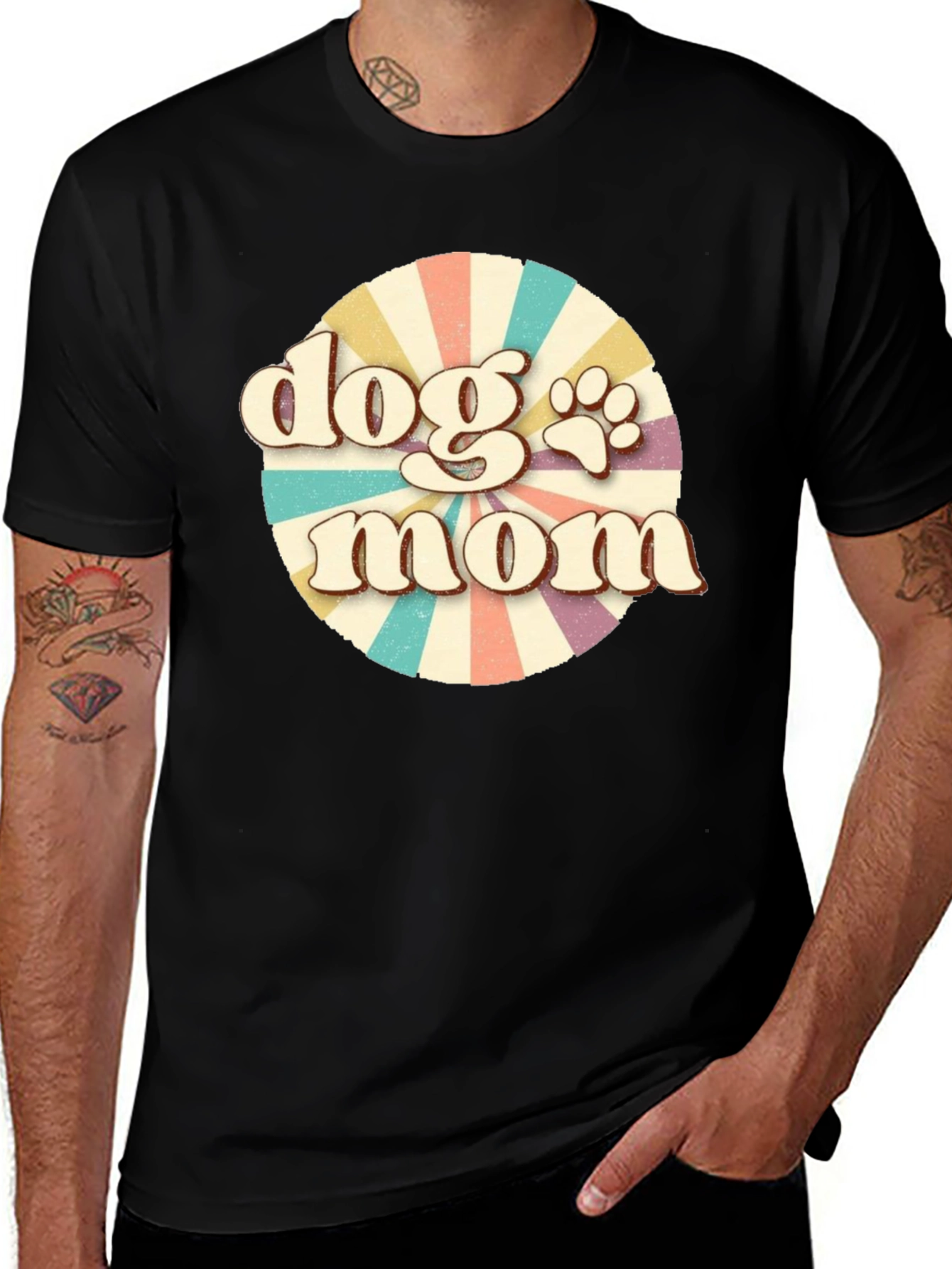 Retro Dog Mom T-Shirt – Vintage Dog Lover Tee