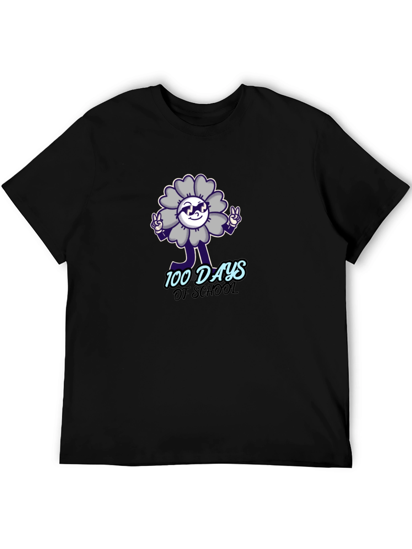100 Days of School Flower Graphic Tee