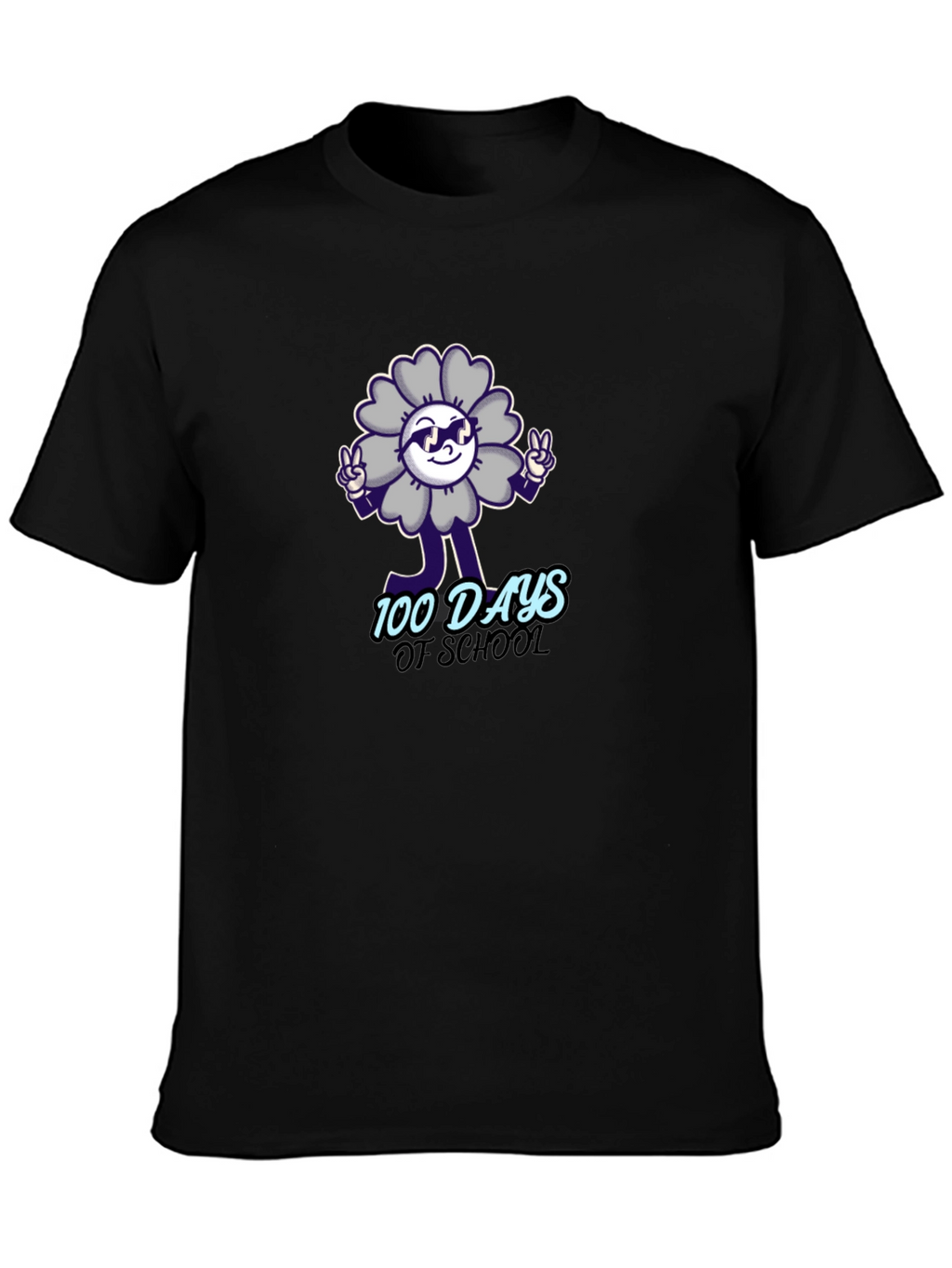 100 Days of School Flower Graphic Tee