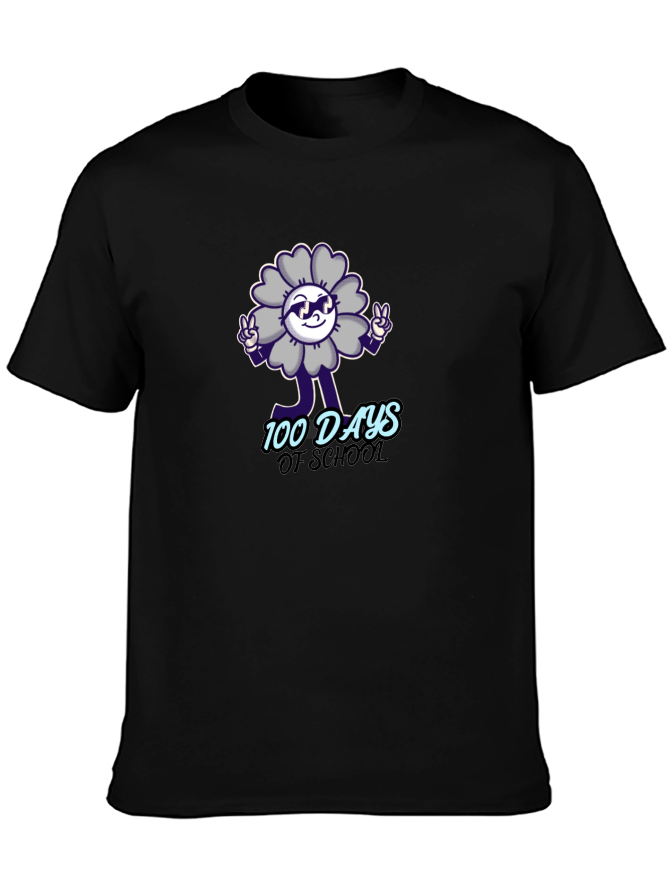 100 Days of School Flower Graphic Tee