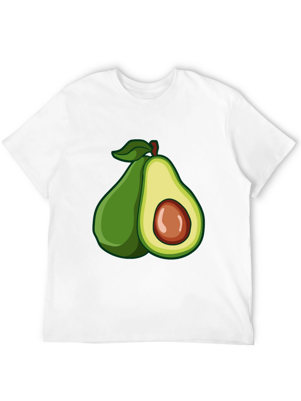 Avocado Graphic Black T-Shirt