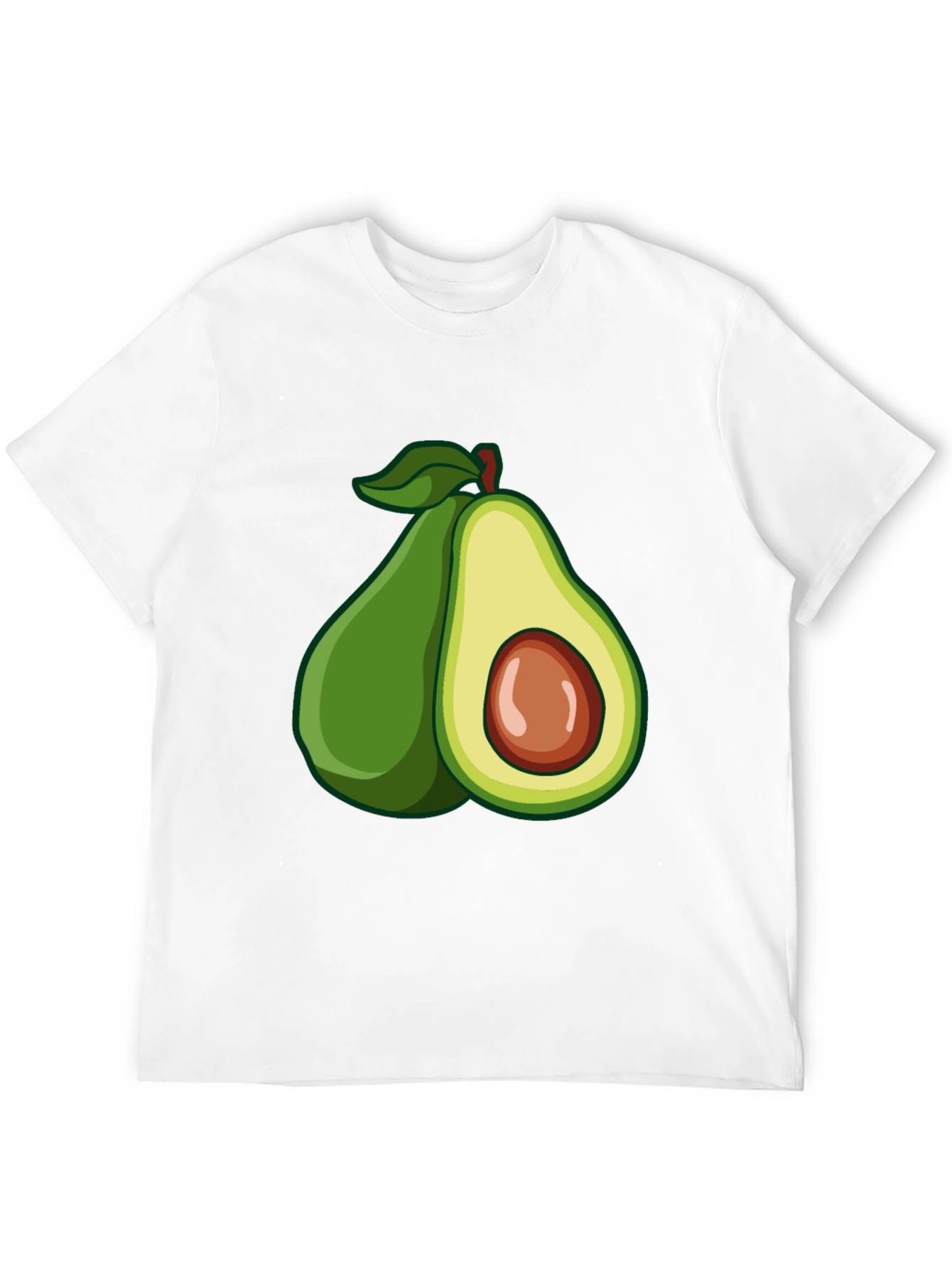 Avocado Graphic Black T-Shirt