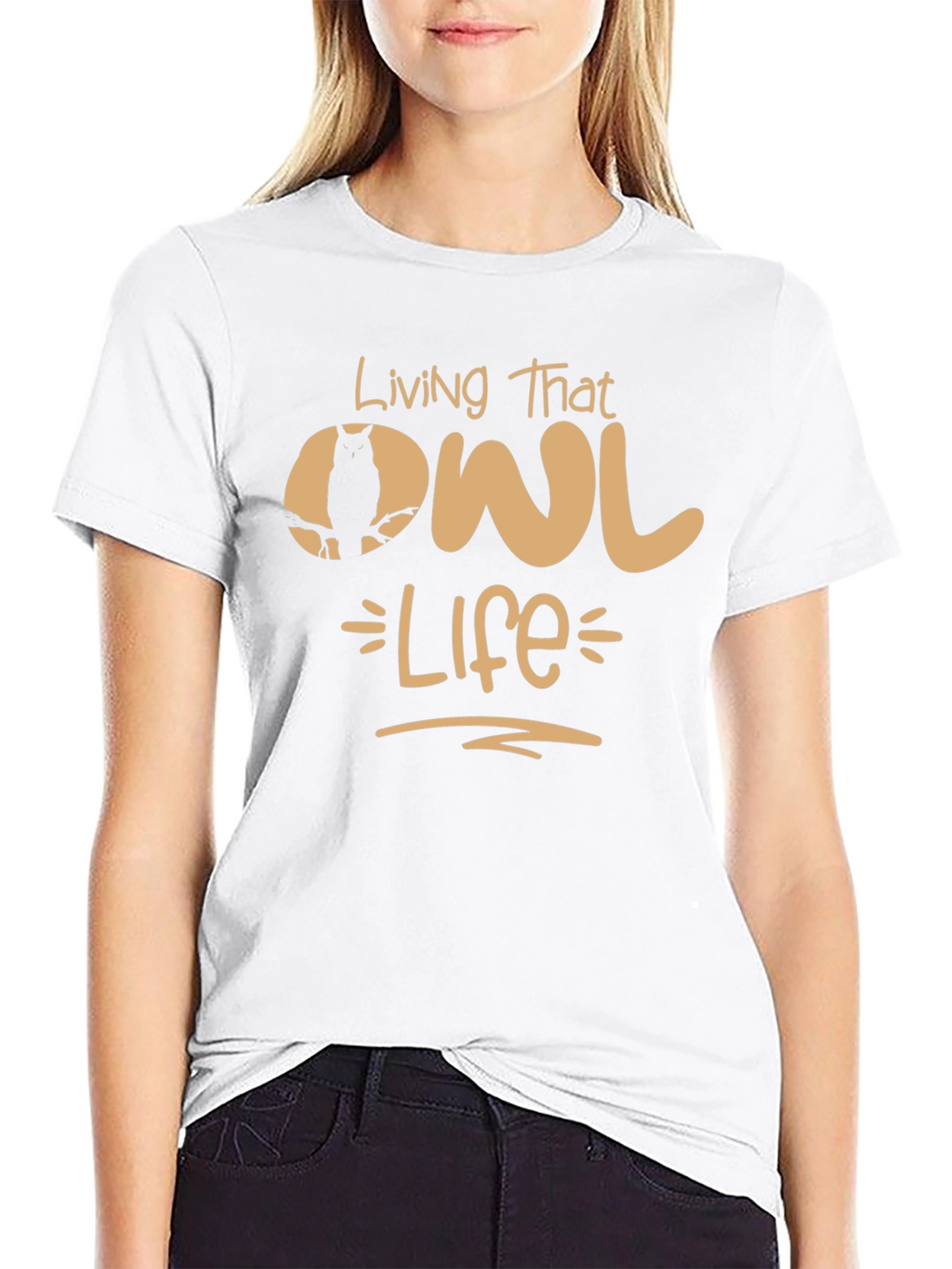 Living That Owl Life Graphic T-Shirt