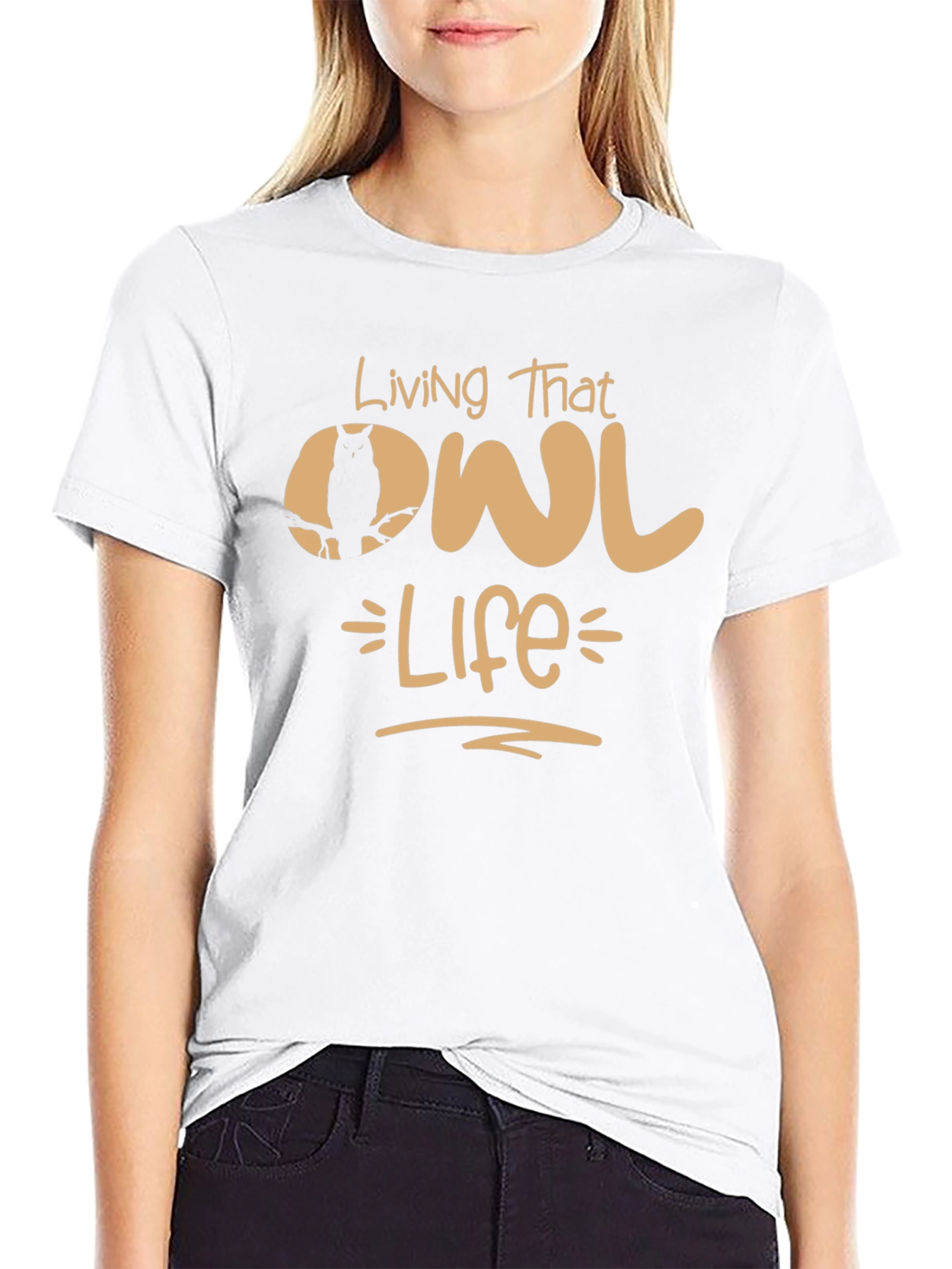 Living That Owl Life Graphic T-Shirt