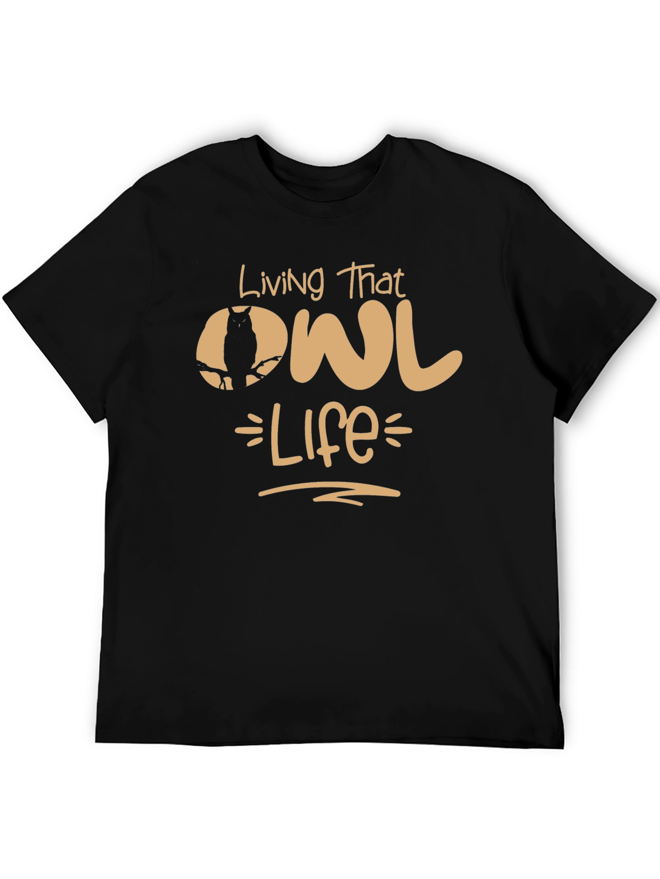 Living That Owl Life Graphic T-Shirt