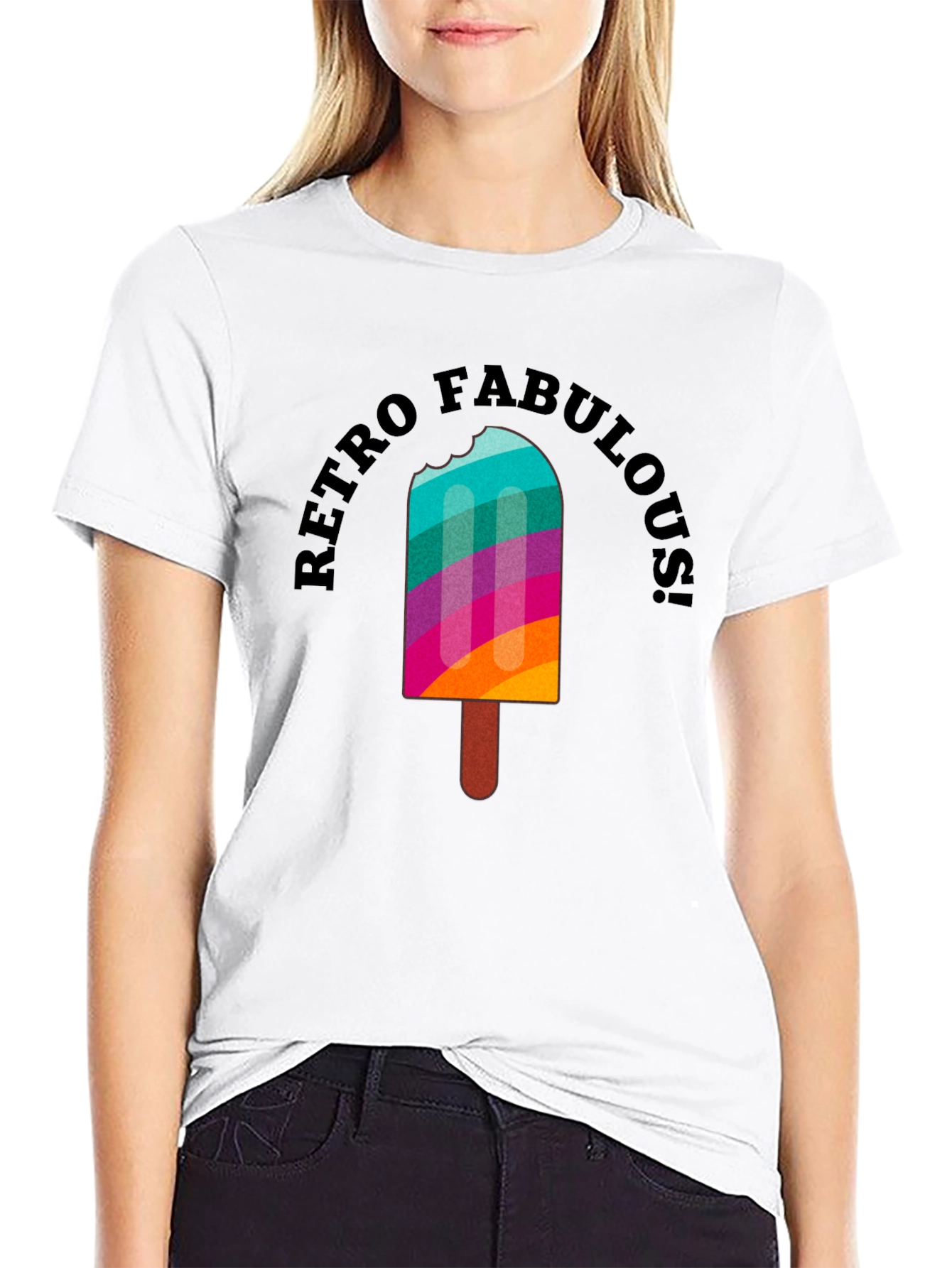 Retro Fabulous Popsicle Graphic Tee - Summer Vibes