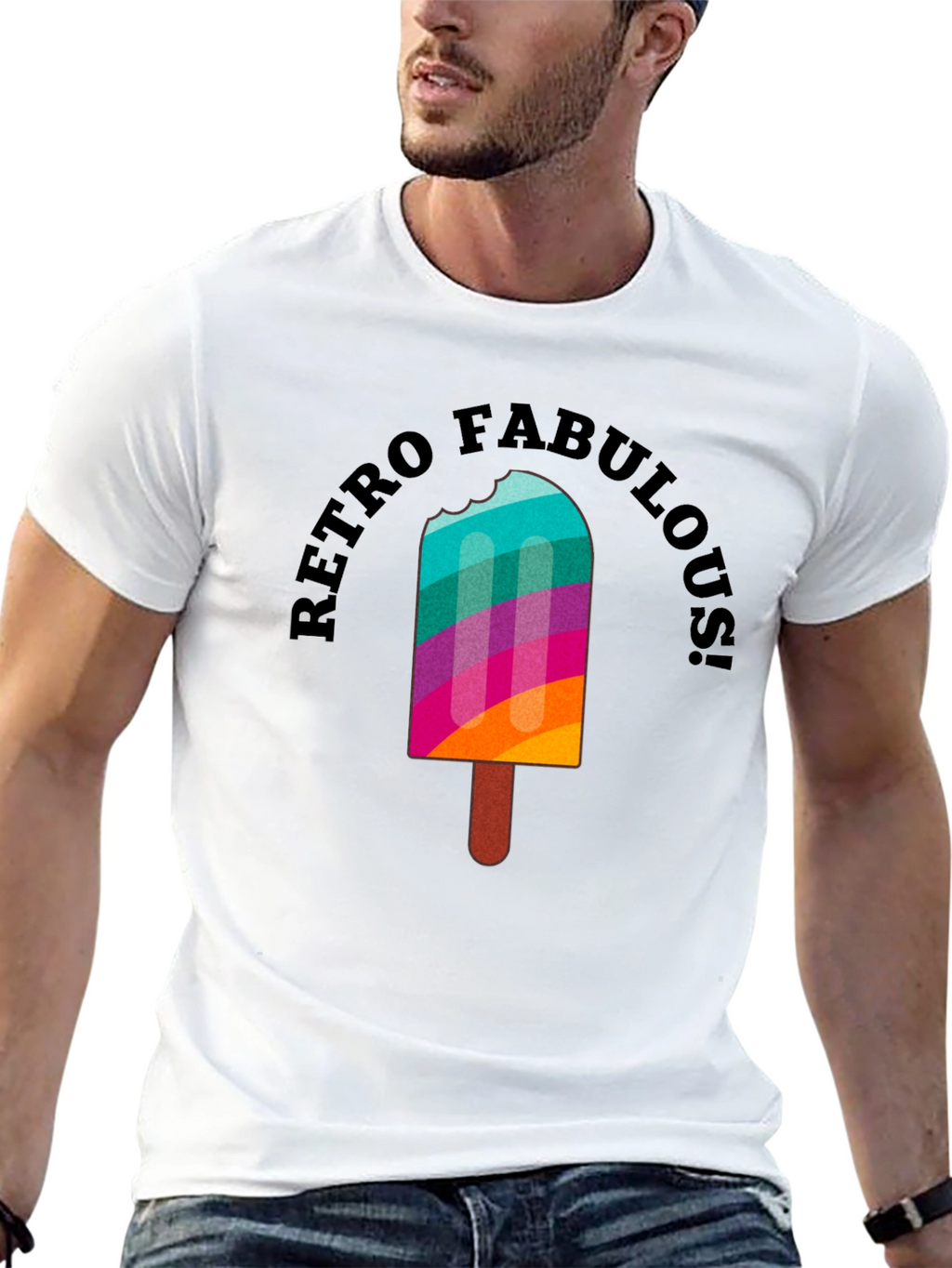 Retro Fabulous Popsicle Graphic Tee - Summer Vibes