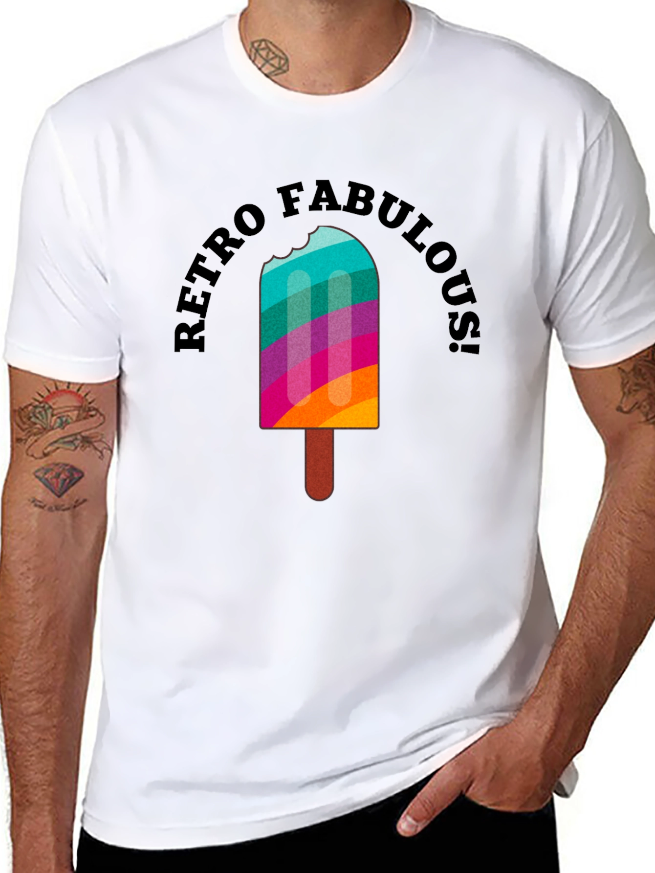 Retro Fabulous Popsicle Graphic Tee - Summer Vibes