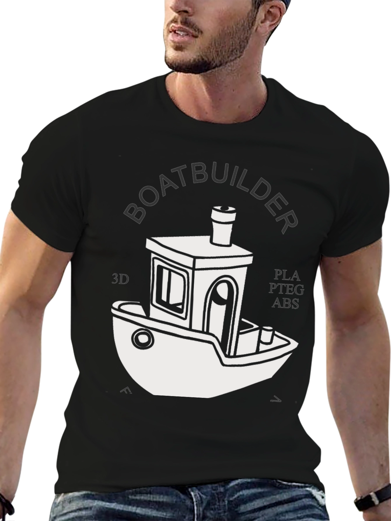 Boatbuilder 3D Printing T-Shirt - Black