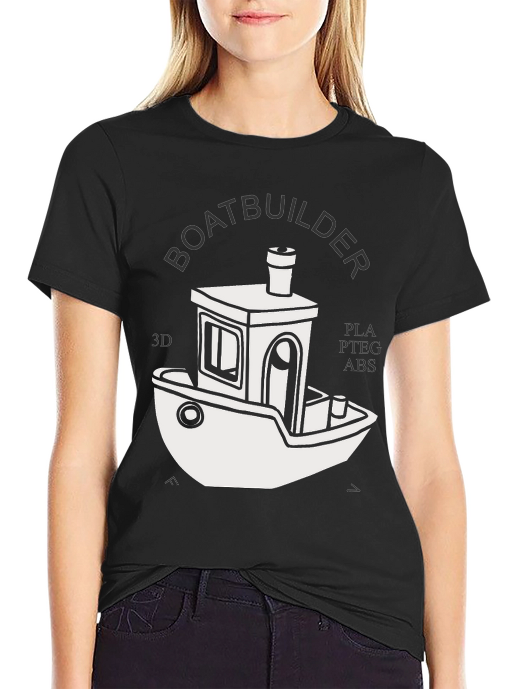 Boatbuilder 3D Printing T-Shirt - Black