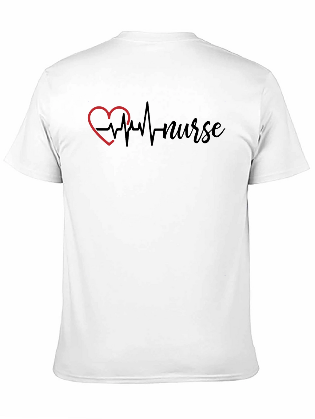Nurse Heartbeat Graphic Tee - Black