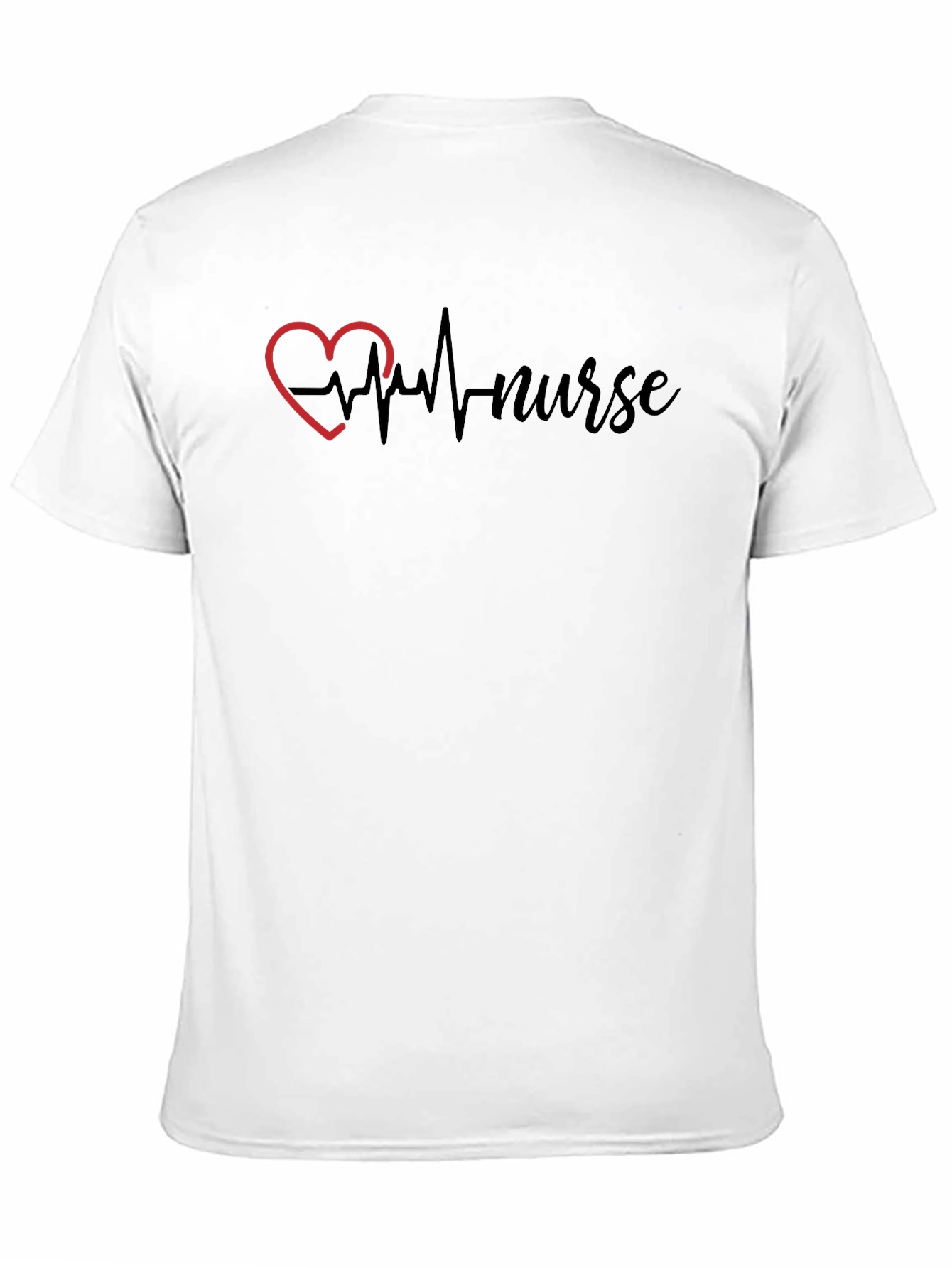 Nurse Heartbeat Graphic Tee - Black
