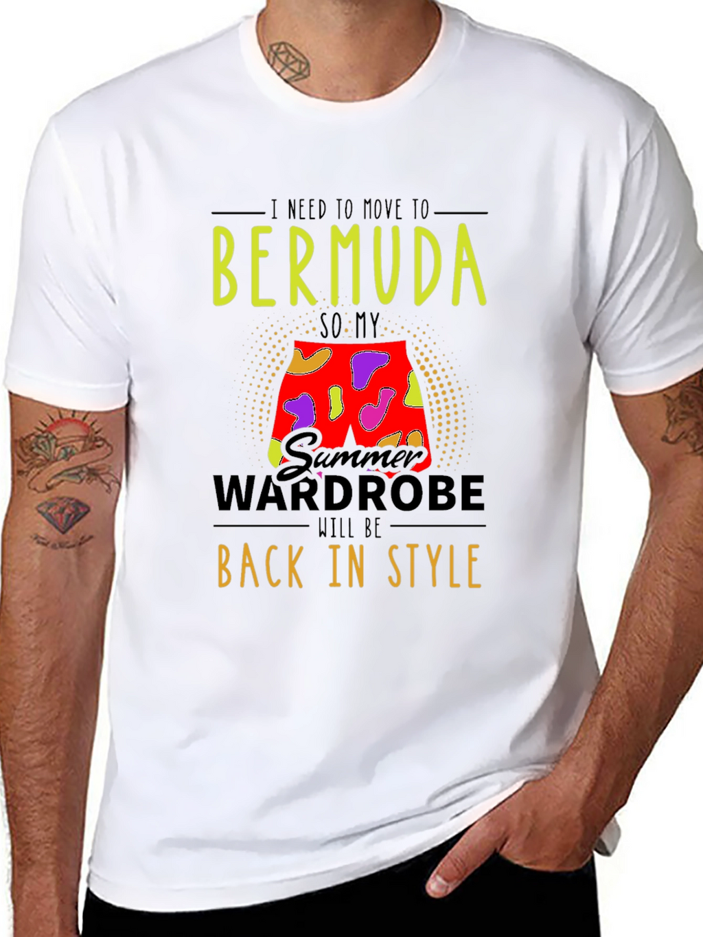 Bermuda Summer Wardrobe Mens T-Shirt