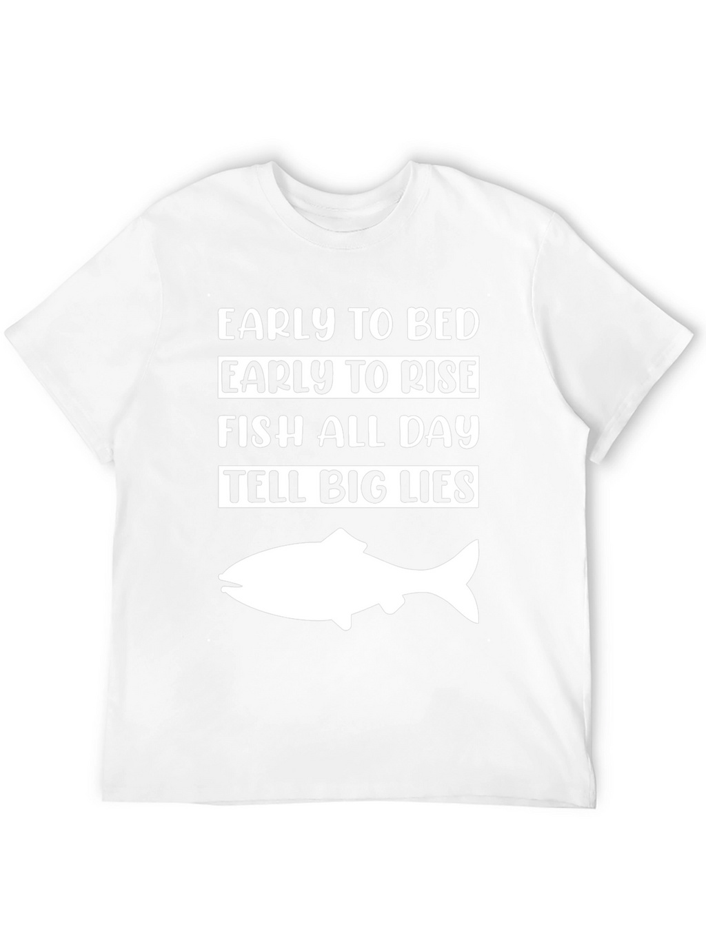 Early to Bed Fish All Day Tee