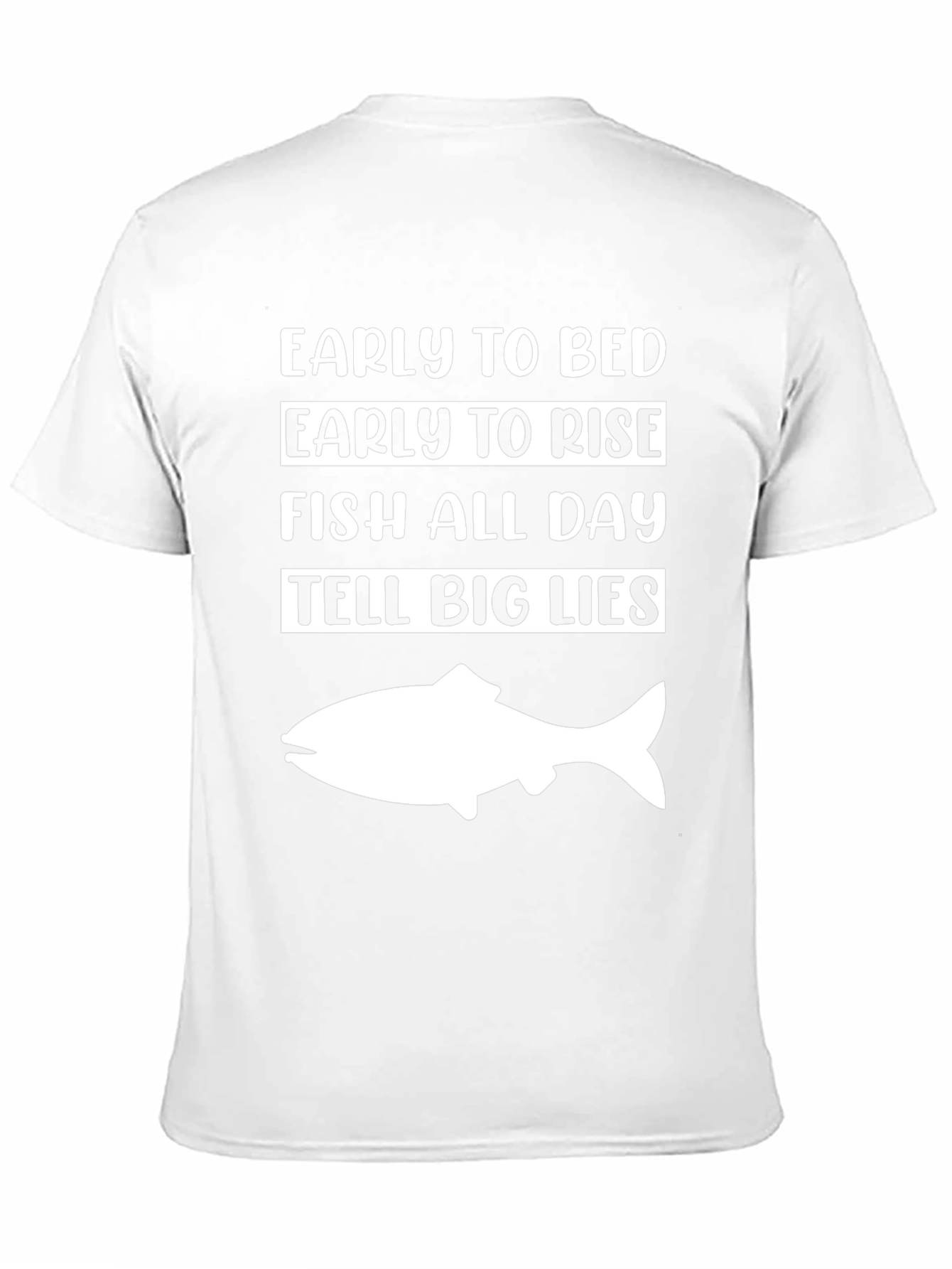 Early to Bed Fish All Day Tee