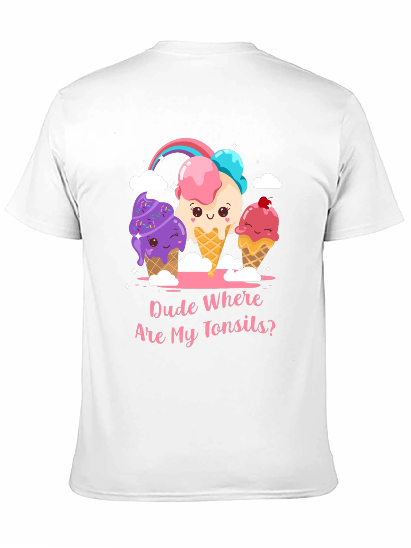 Dude Where Are My Tonsils? Ice Cream Graphic Tee