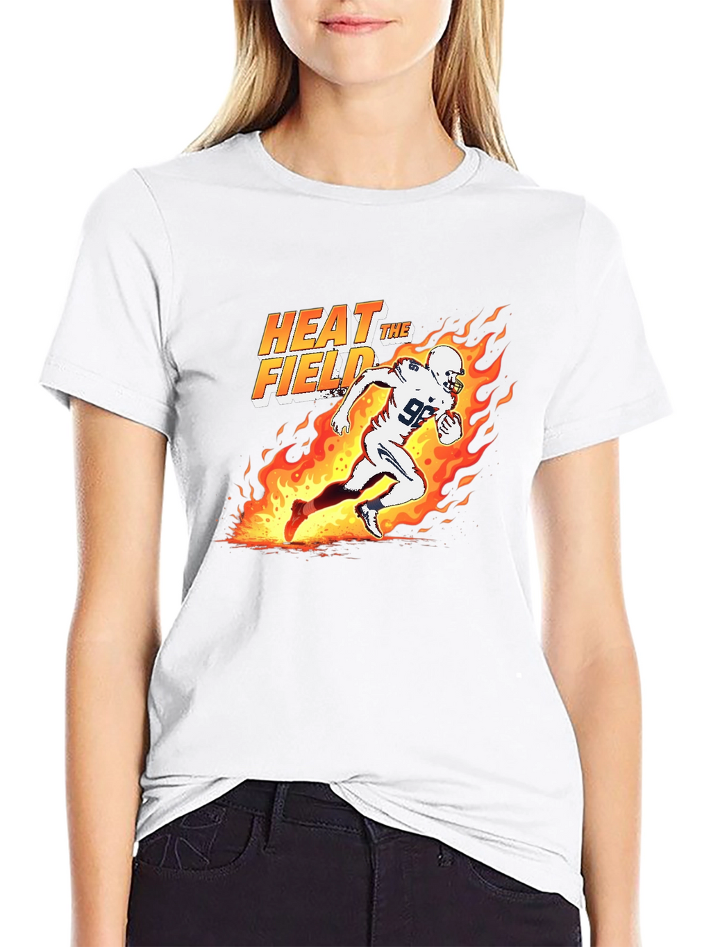 Heat the Field Football Graphic T-Shirt