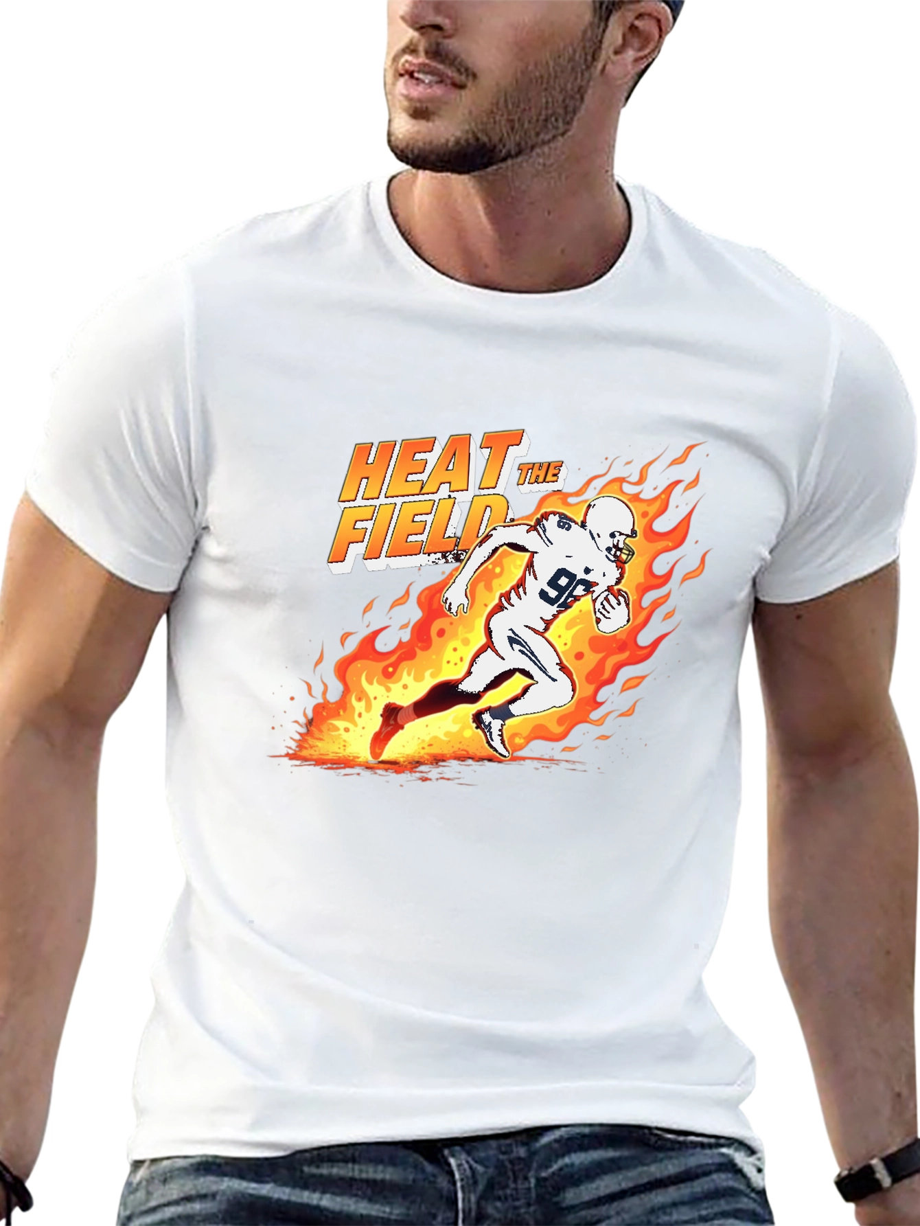 Heat the Field Football Graphic T-Shirt