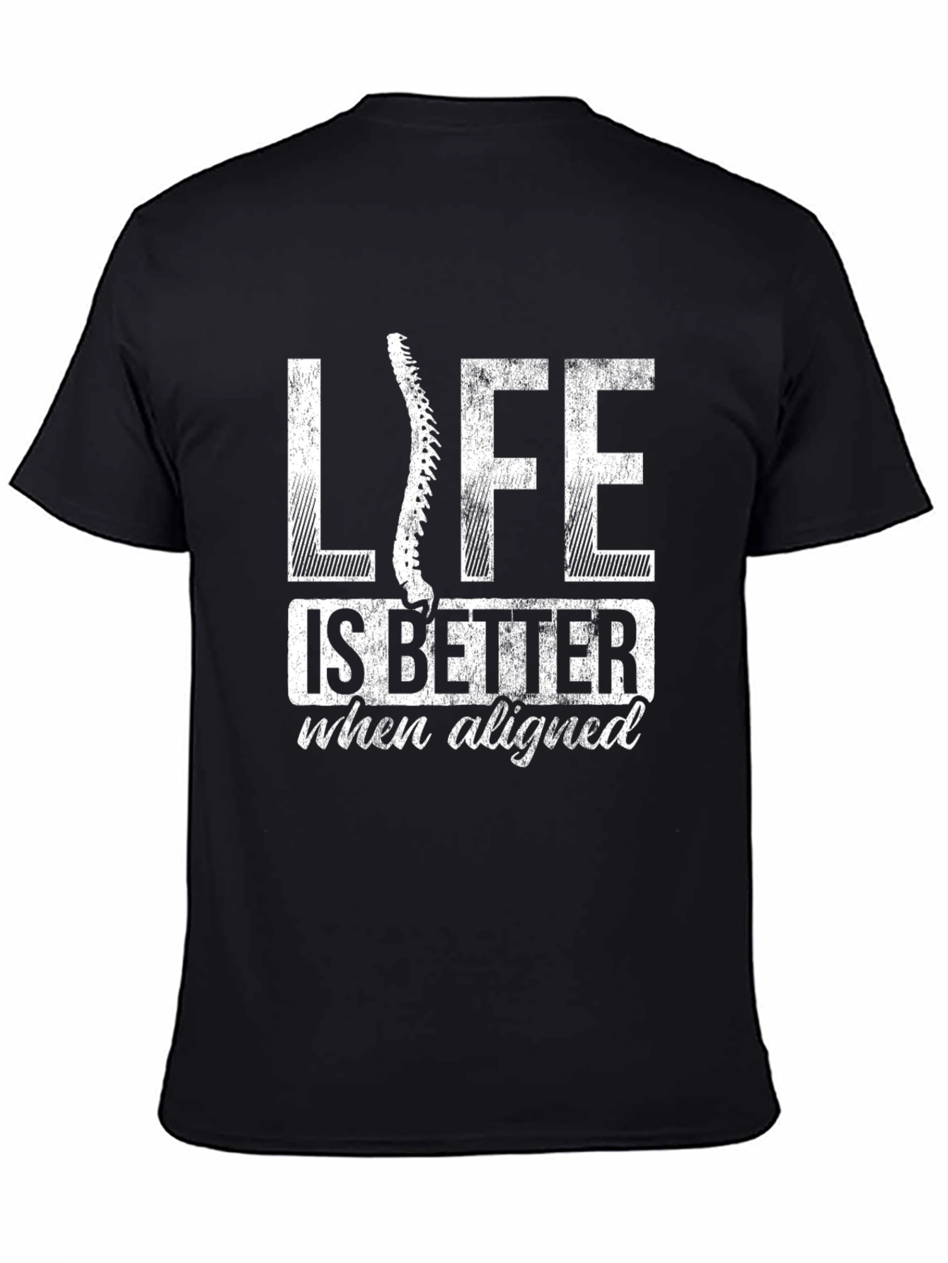 Life is Better Aligned T-Shirt - Chiropractic Tee
