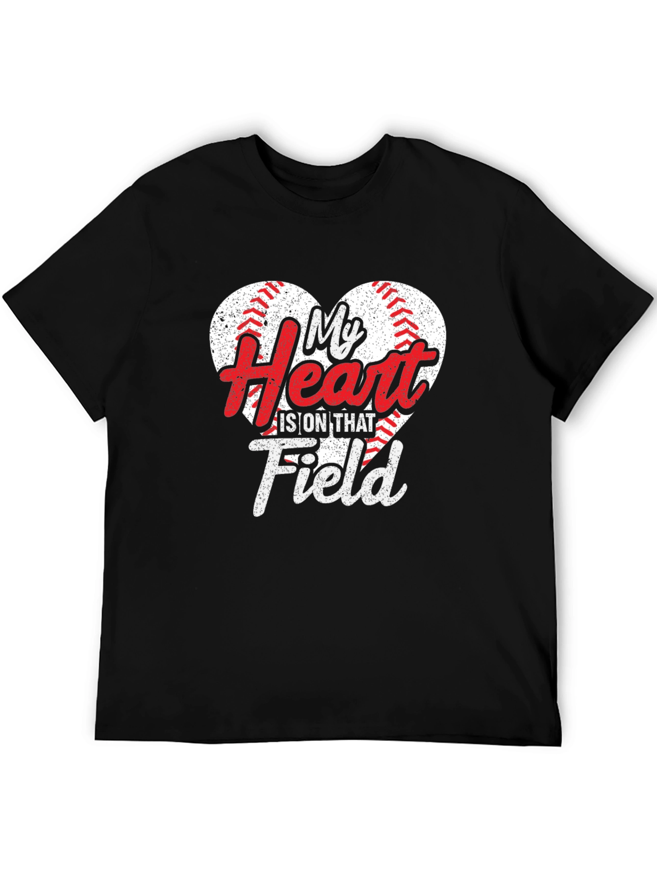 My Heart Is On That Field Baseball T-Shirt