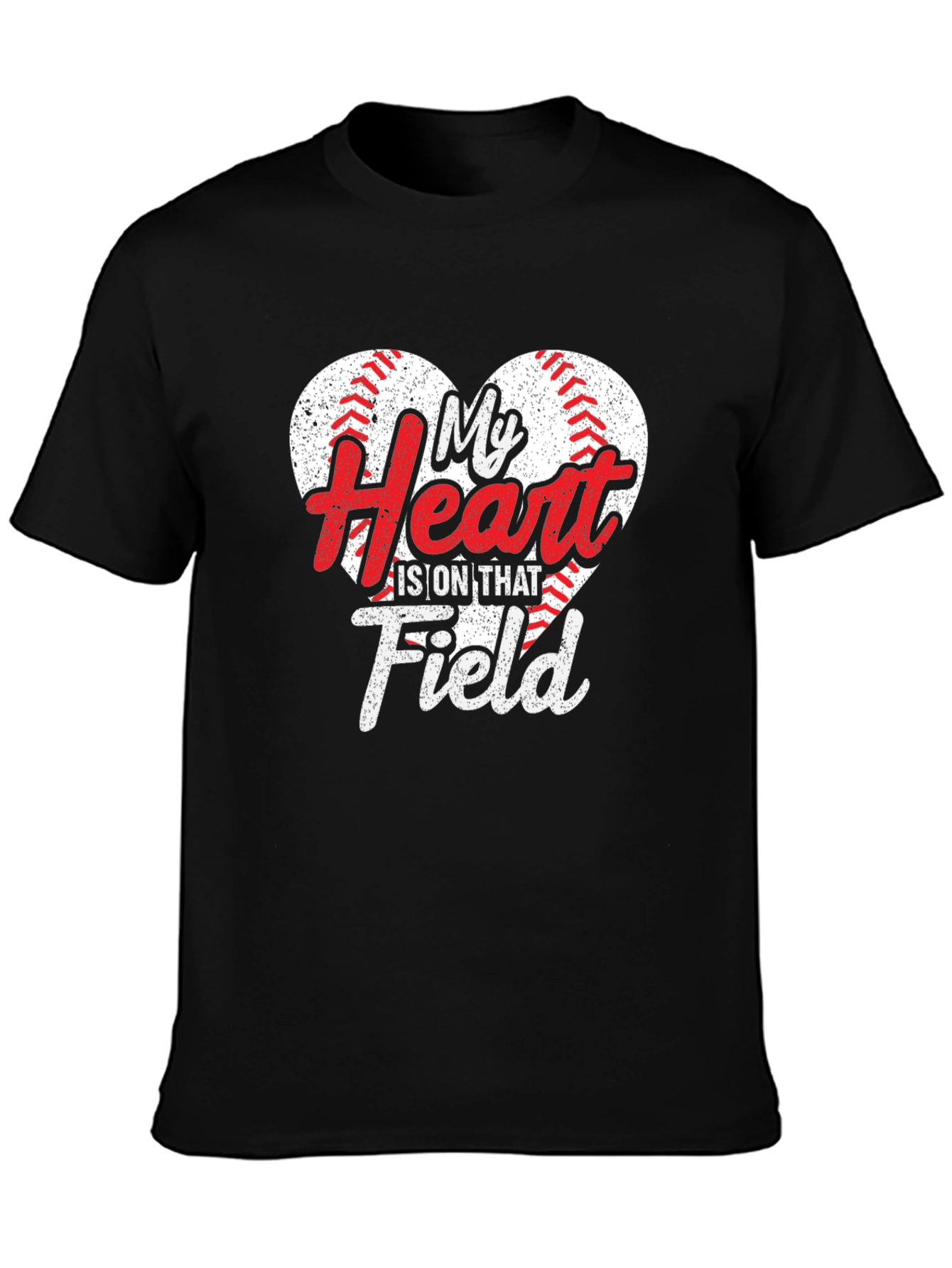 My Heart Is On That Field Baseball T-Shirt