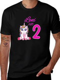 Leni is 2 Unicorn Birthday T-Shirt