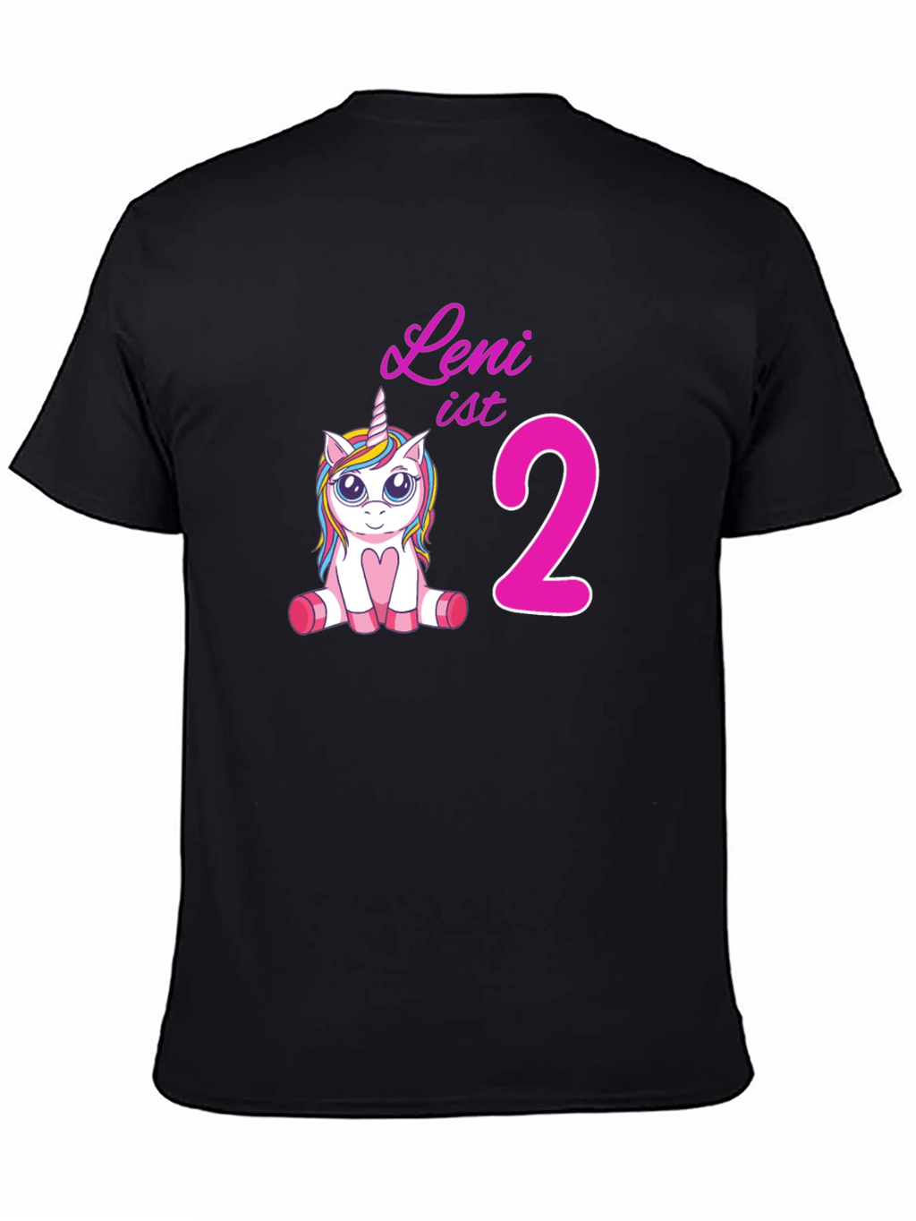 Leni is 2 Unicorn Birthday T-Shirt
