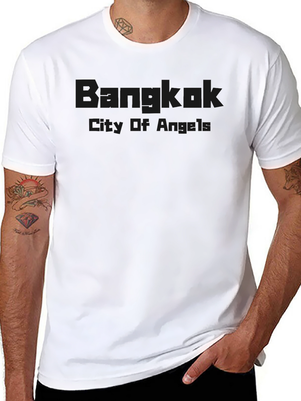 Bangkok City of Angels Black T-Shirt