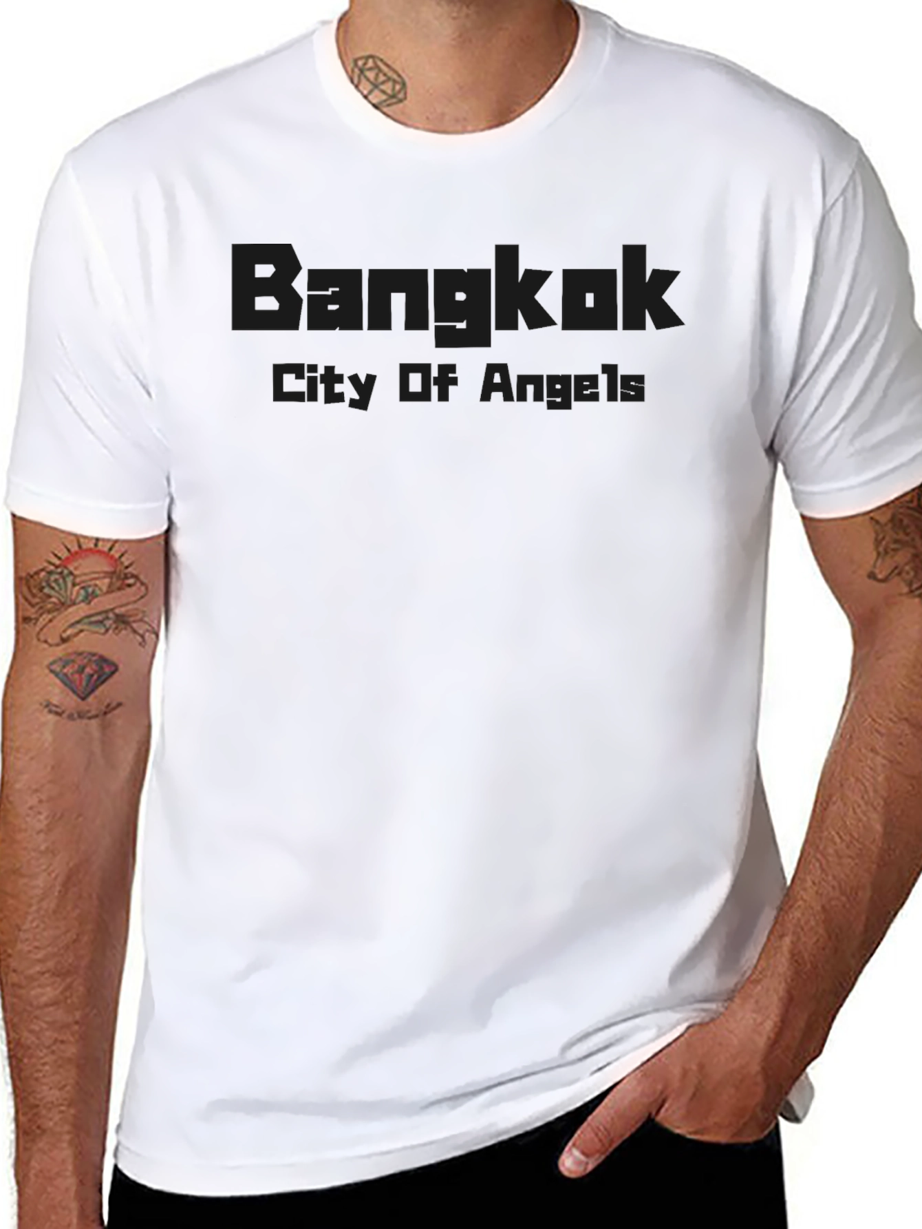 Bangkok City of Angels Black T-Shirt
