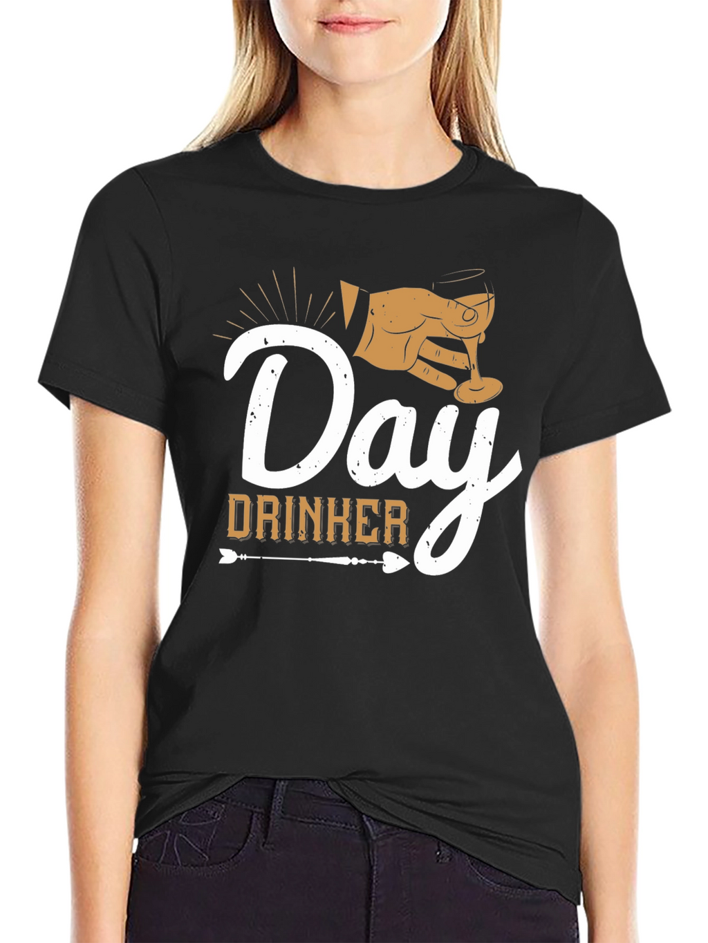 Day Drinker Graphic Tee - Black Casual T-Shirt