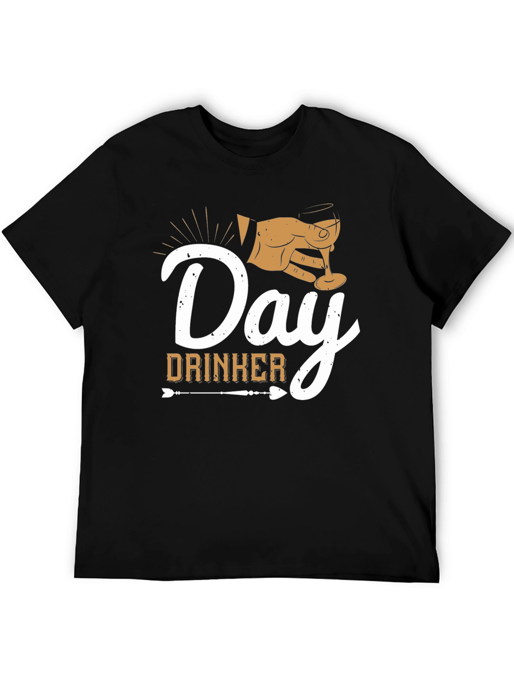 Day Drinker Graphic Tee - Black Casual T-Shirt
