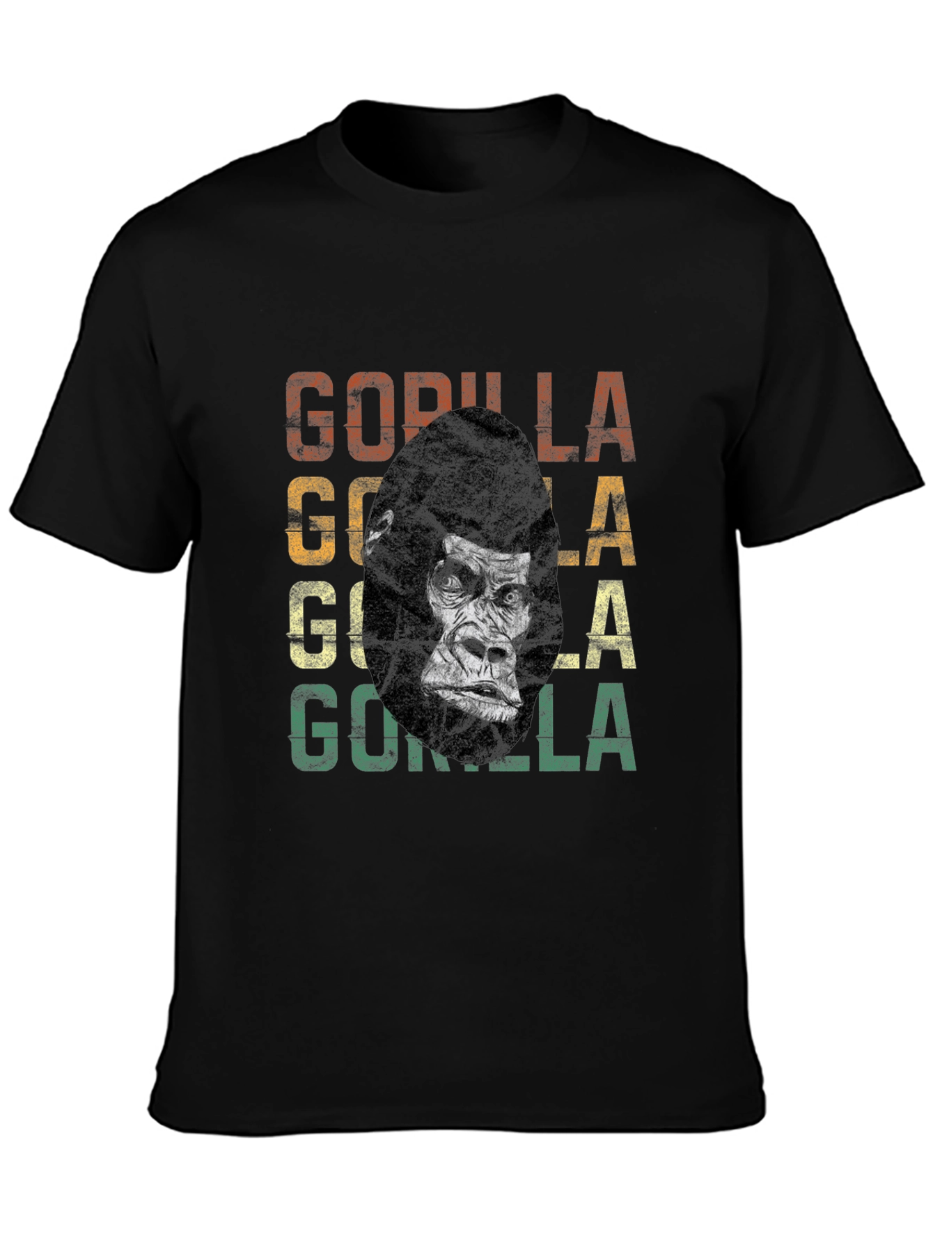 Vintage Gorilla Graphic T-Shirt - Cool Animal Tee