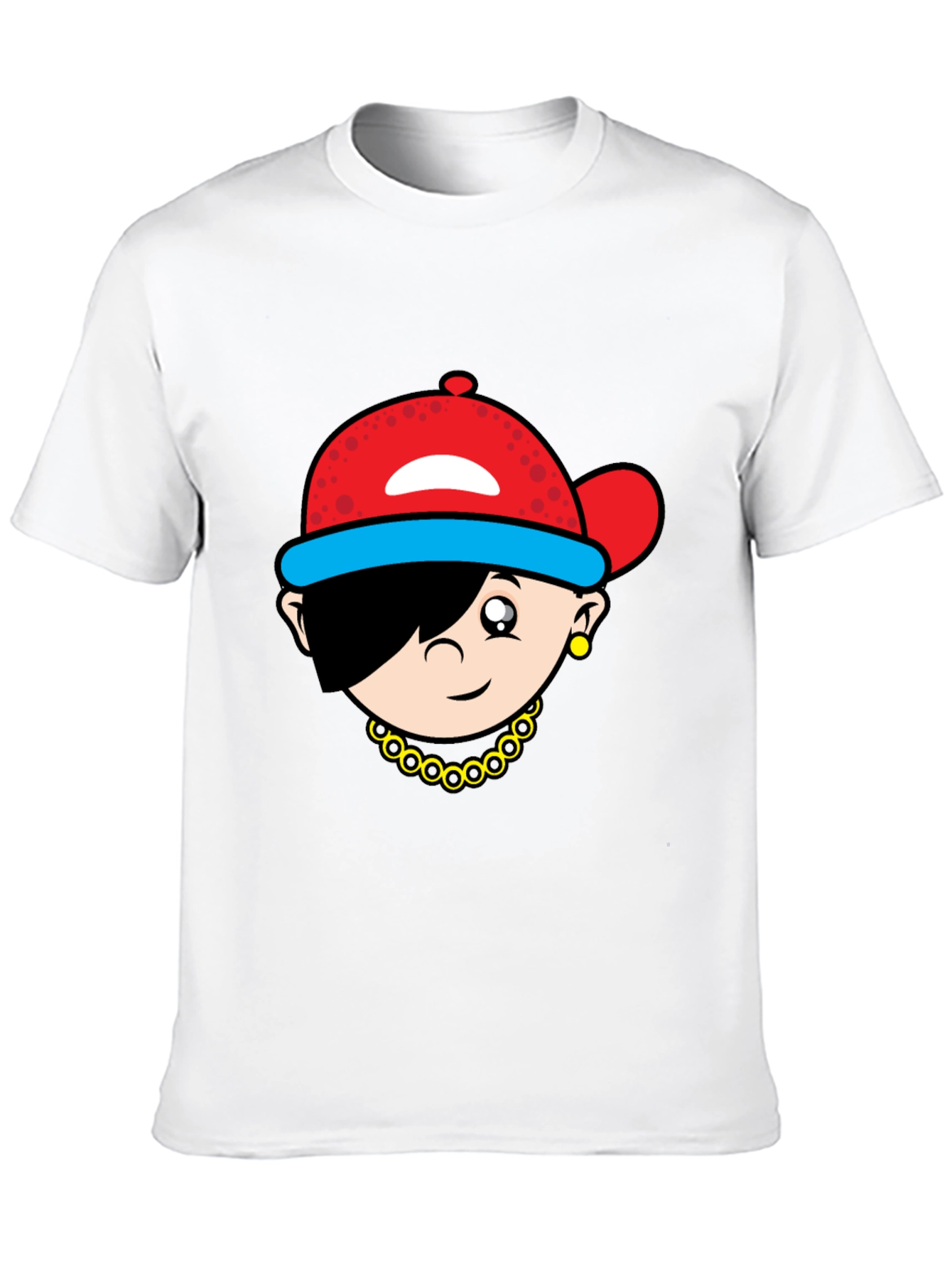 Cartoon Character Black T-Shirt