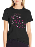 Celestial Star Moon Graphic Tee - Black