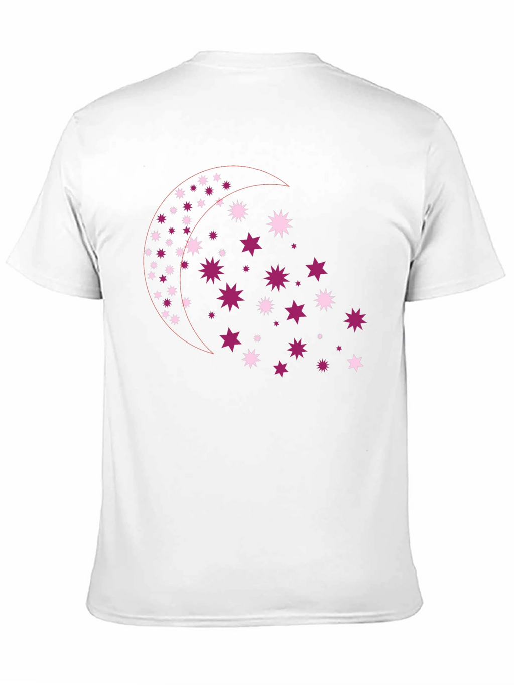 Celestial Star Moon Graphic Tee - Black