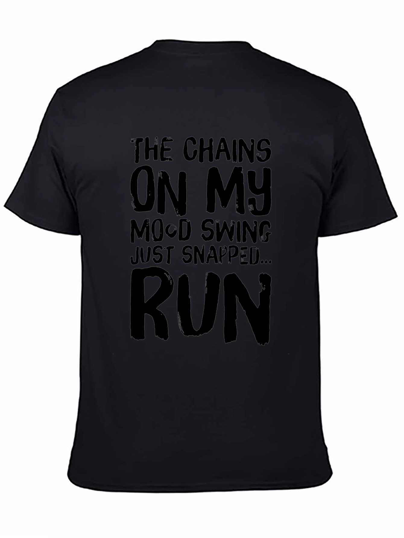 Mood Swing Chains Snapped - Mens Black Graphic Tee