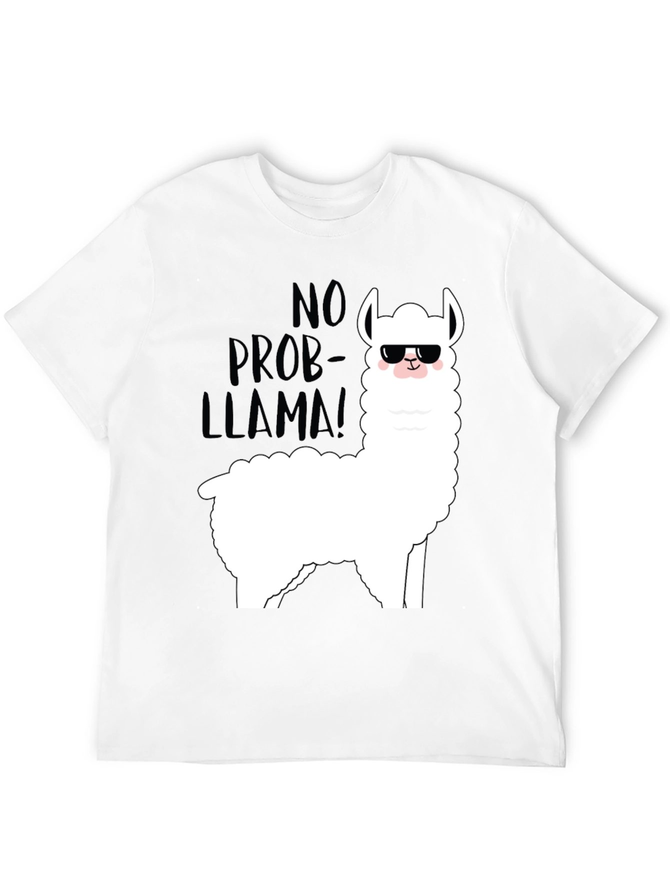 Cool Llama Graphic T-Shirt - No Prob-Llama!