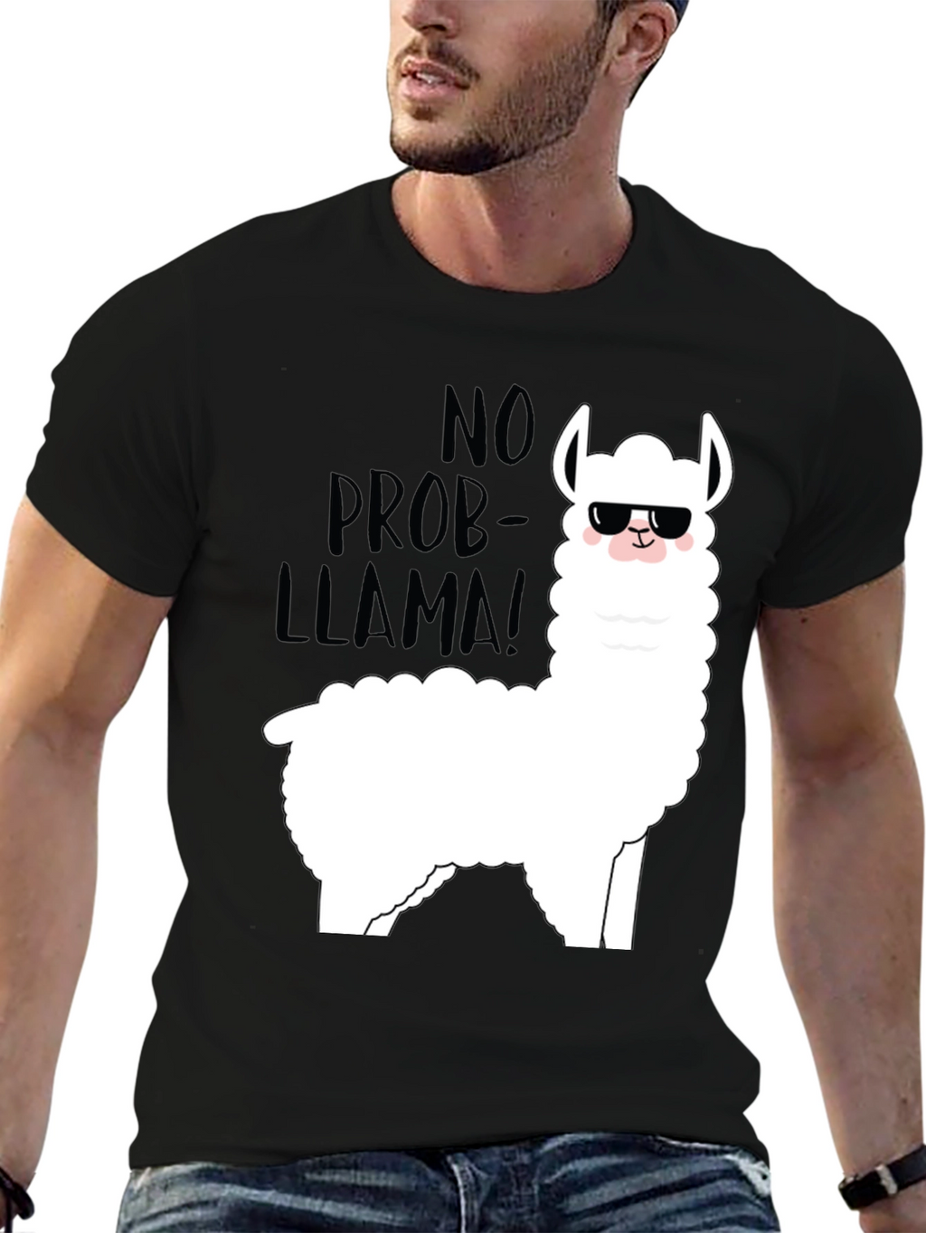 Cool Llama Graphic T-Shirt - No Prob-Llama!
