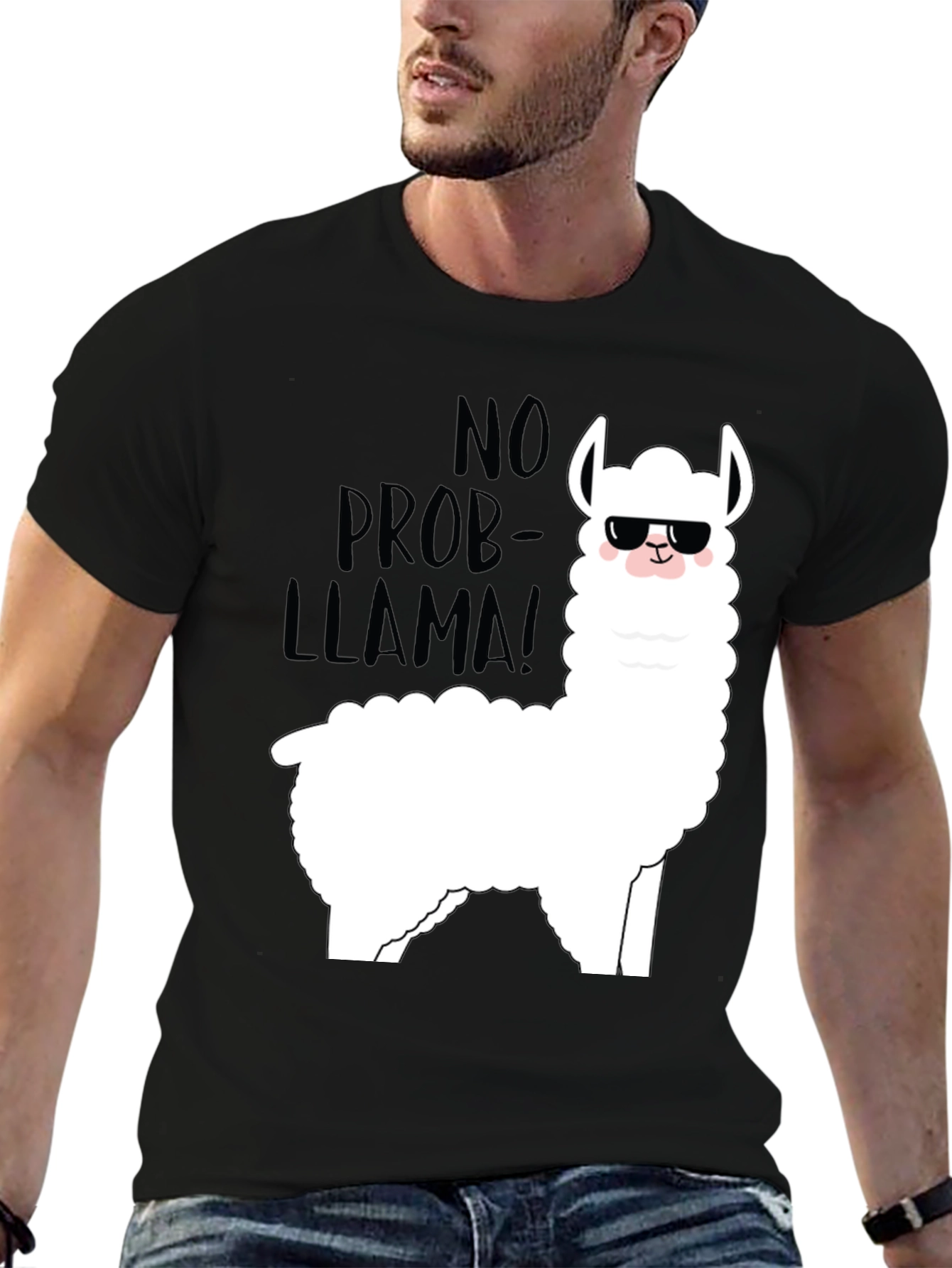 Cool Llama Graphic T-Shirt - No Prob-Llama!
