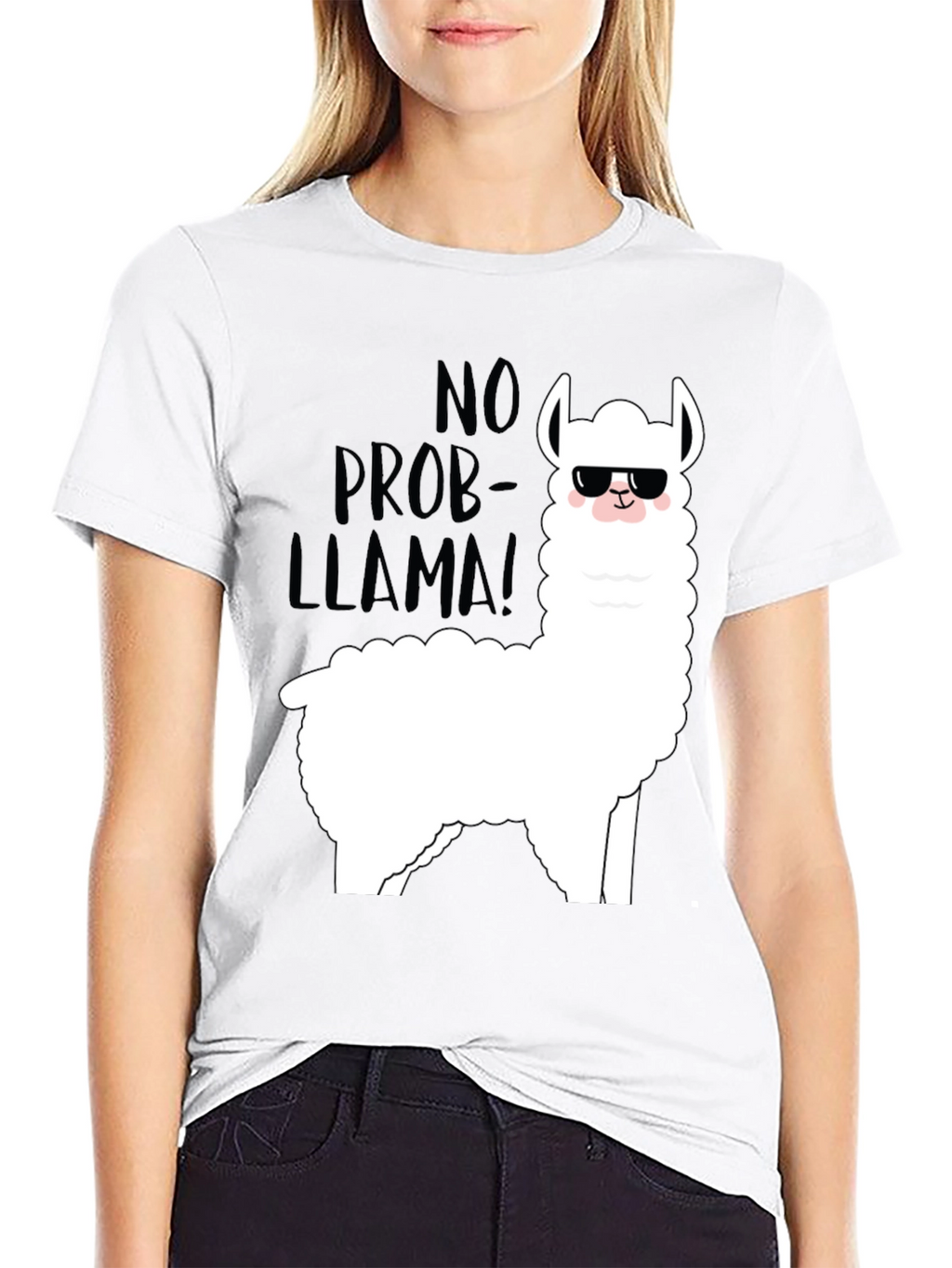 Cool Llama Graphic T-Shirt - No Prob-Llama!