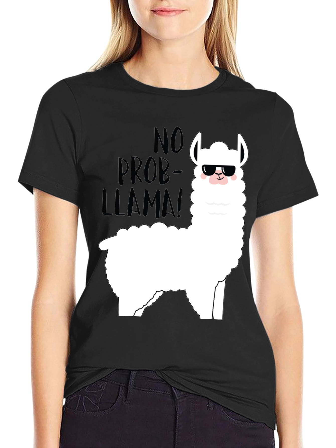 Cool Llama Graphic T-Shirt - No Prob-Llama!