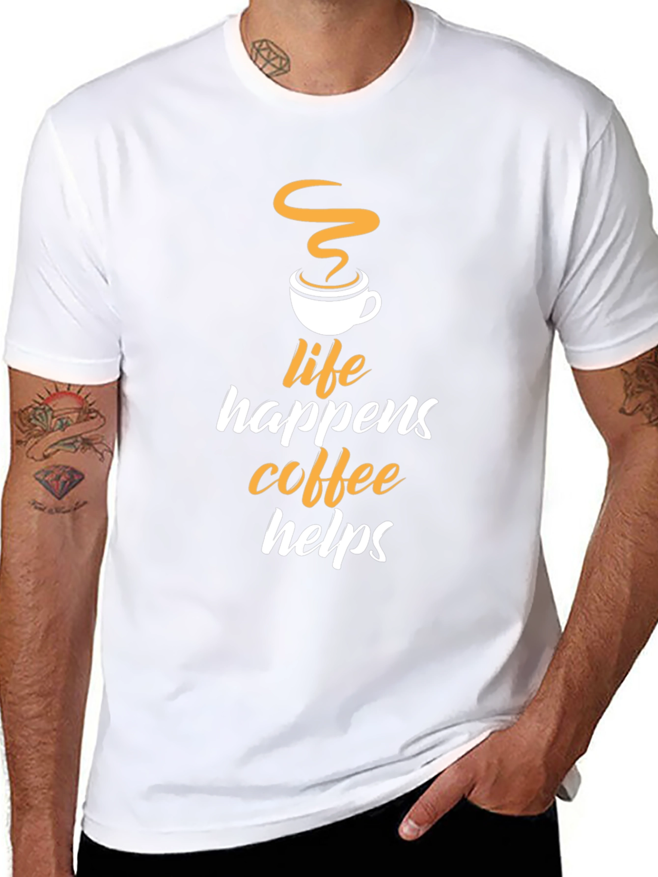 Life Happens Coffee Helps Graphic T-Shirt