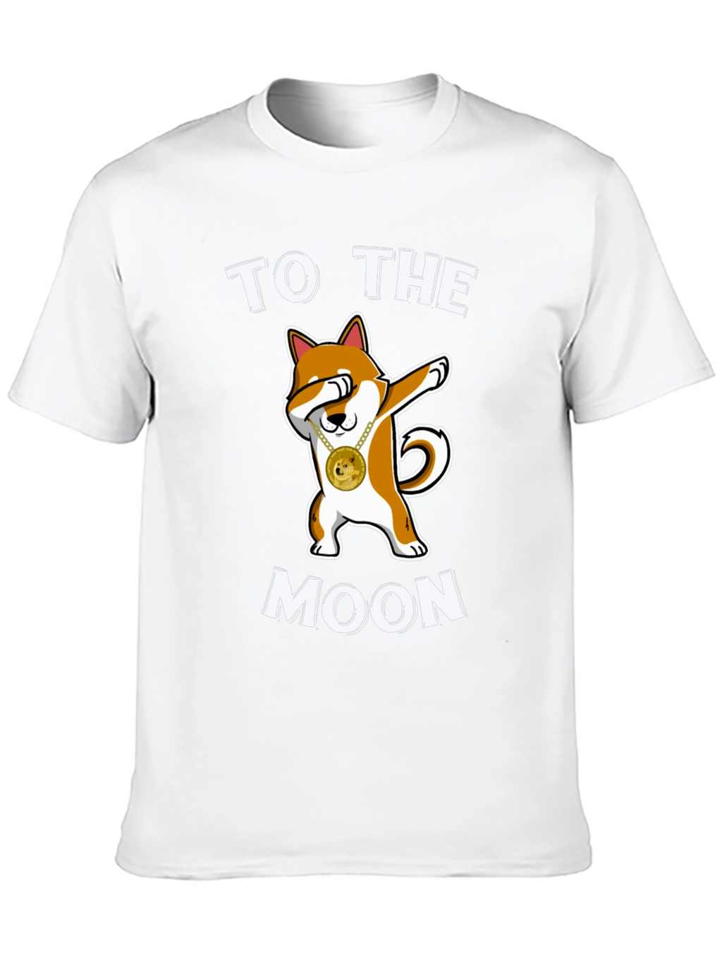 Doge To The Moon Black T-Shirt