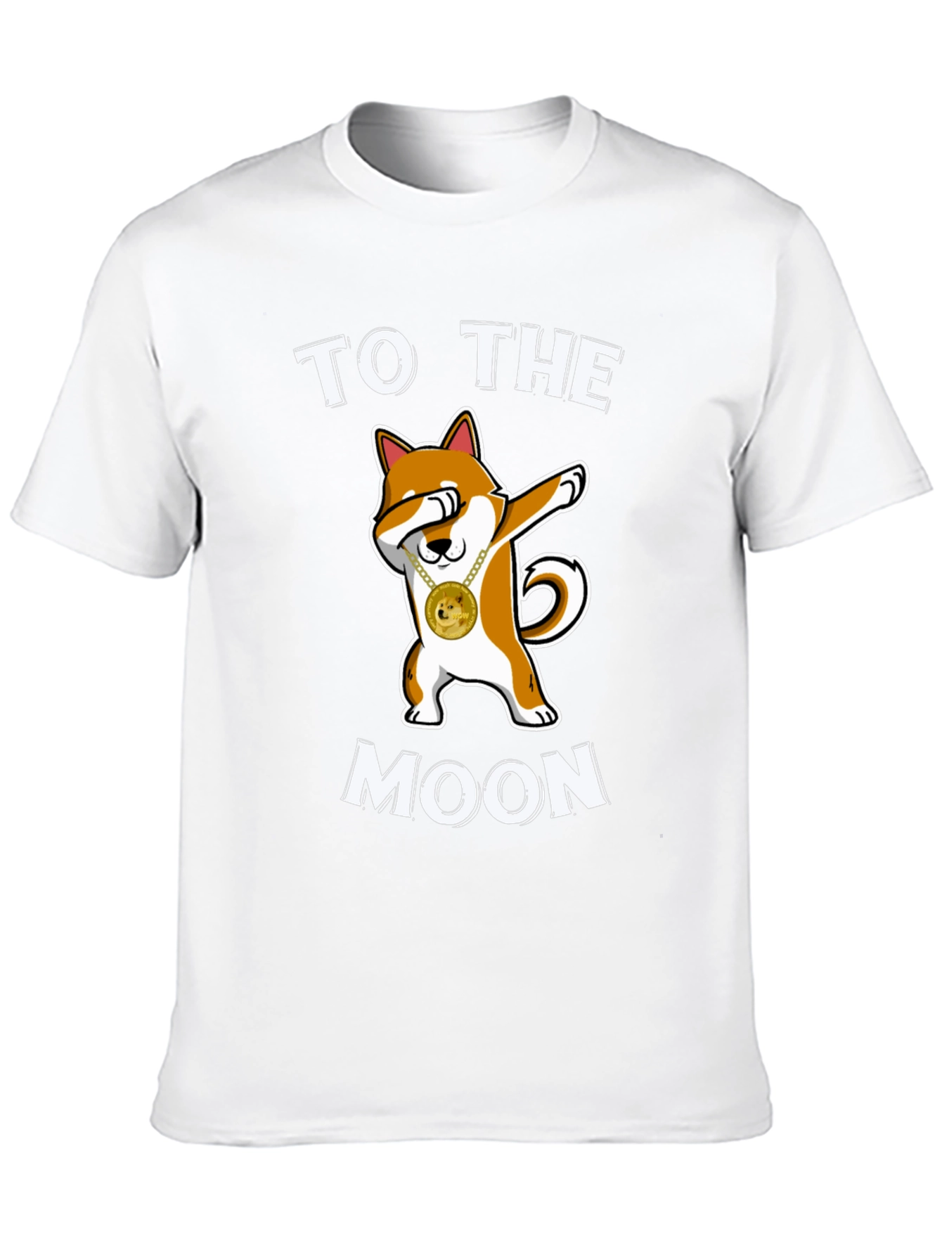 Doge To The Moon Black T-Shirt