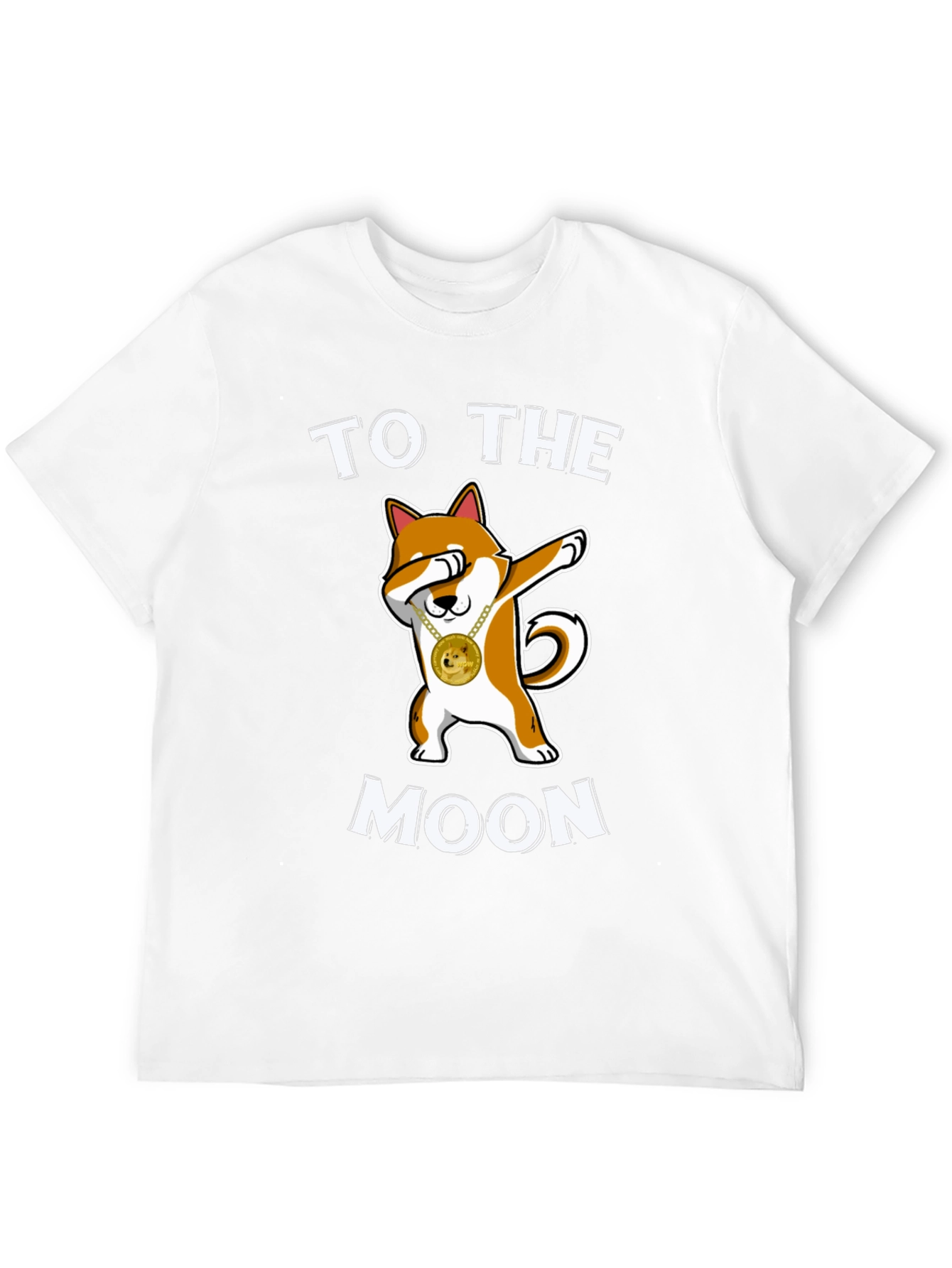 Doge To The Moon Black T-Shirt