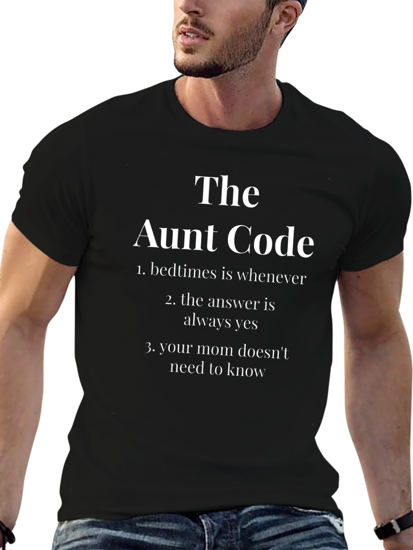The Aunt Code Black T-Shirt