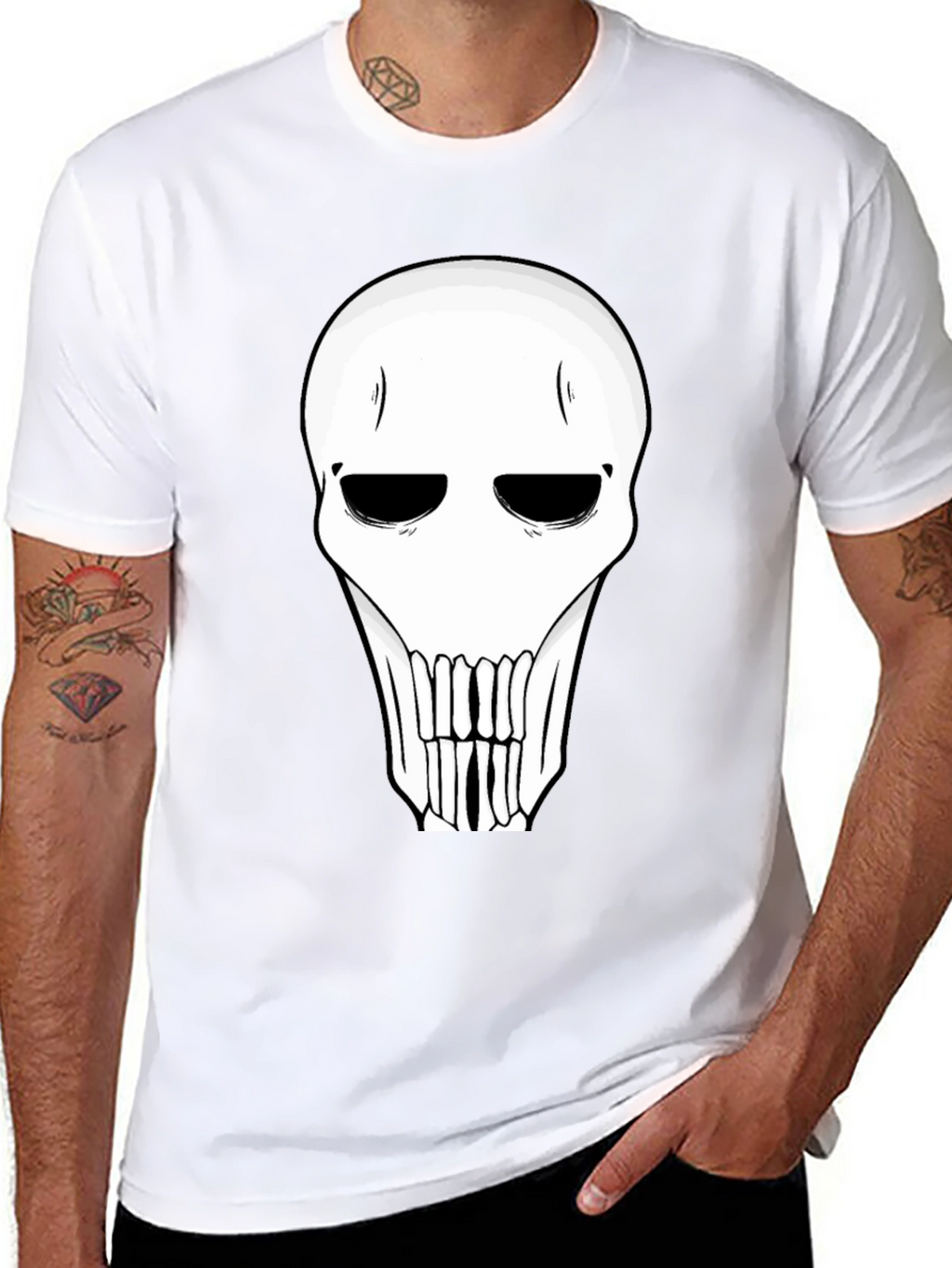 Skull Graphic Black T-Shirt for Men