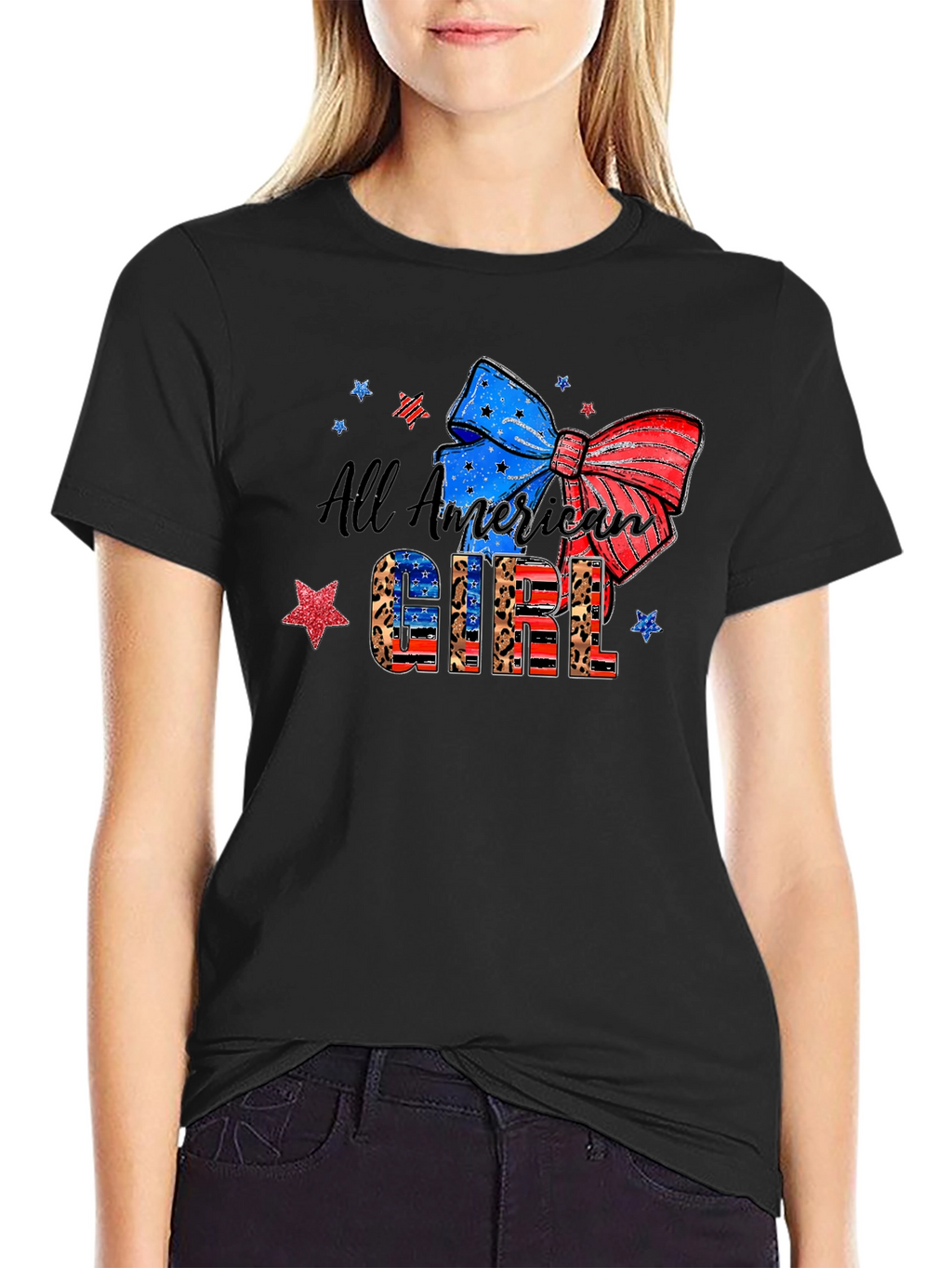 All American Girl Patriotic T-Shirt