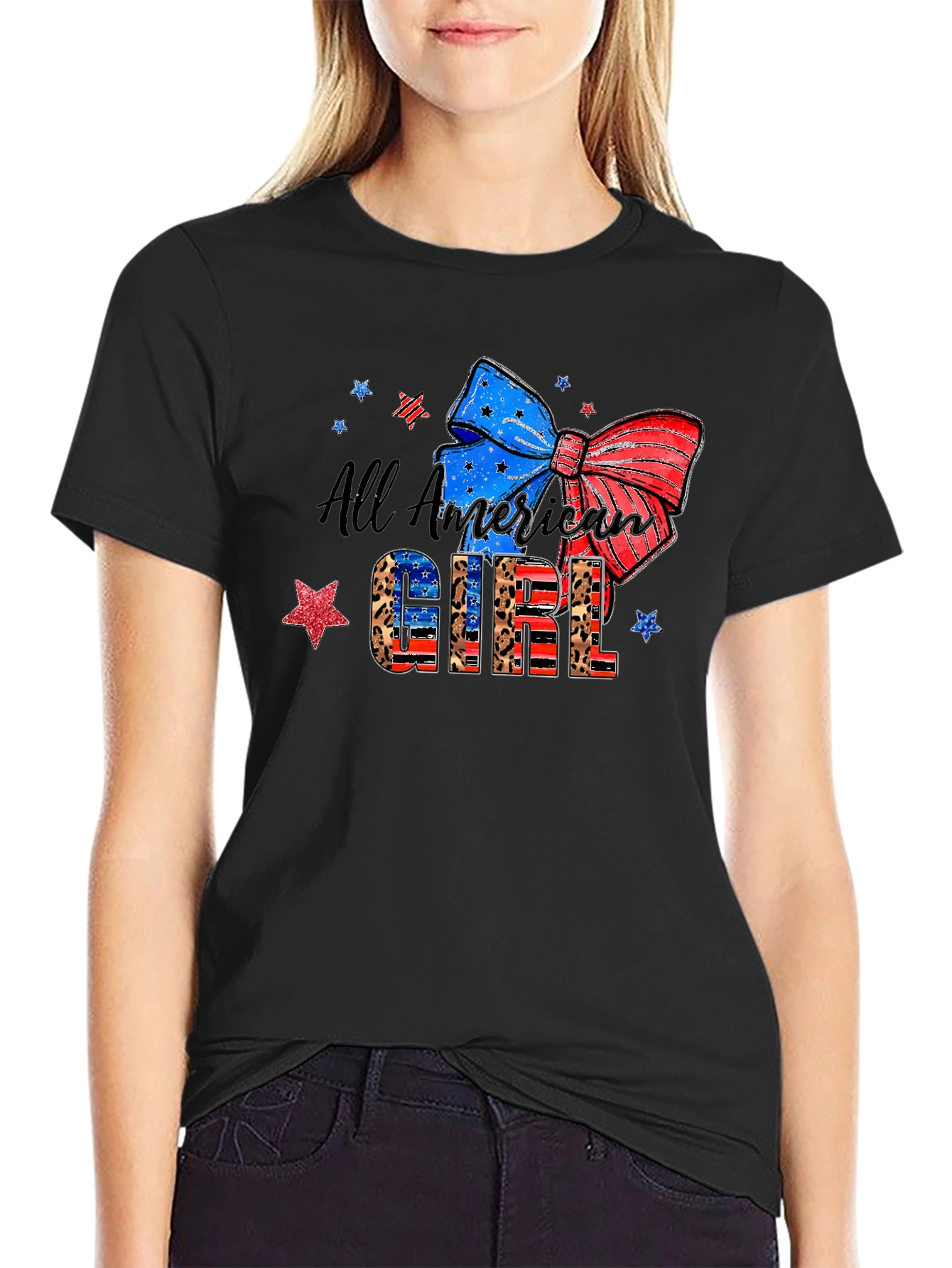 All American Girl Patriotic T-Shirt