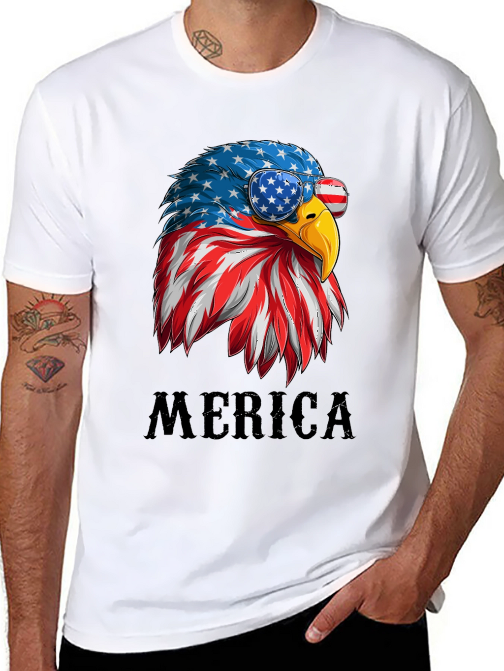 Patriotic Eagle T-Shirt - Merica Graphic Tee